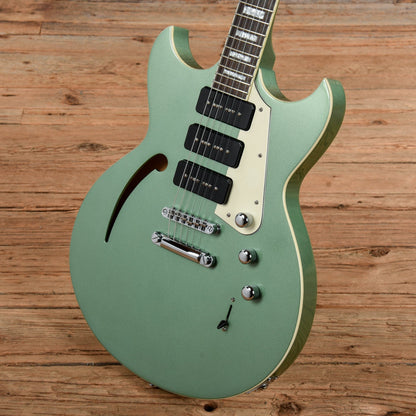 Reverend Manta Ray 390 Metallic Alpine Green Electric Guitars / Solid Body