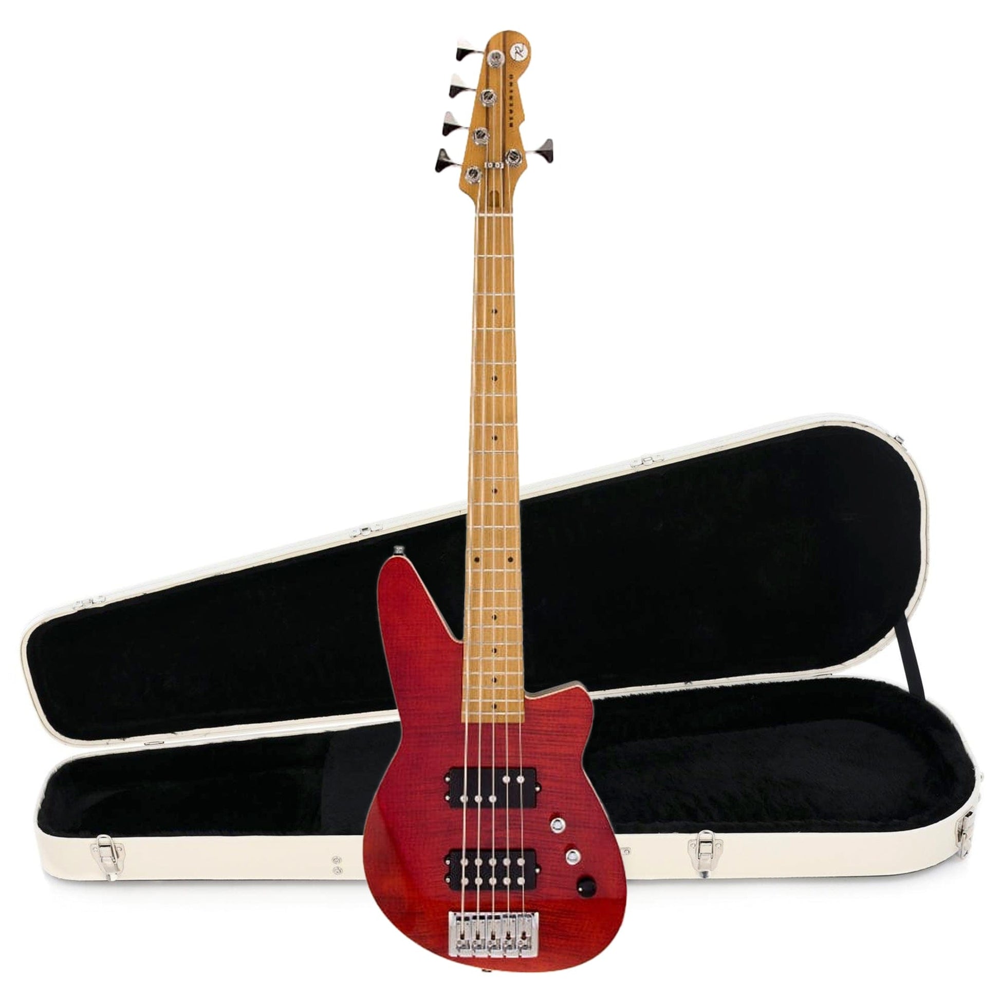 Reverend Mercalli 5 FM Trans Wine Red Hardshell Case Bundle Electric Guitars / Solid Body