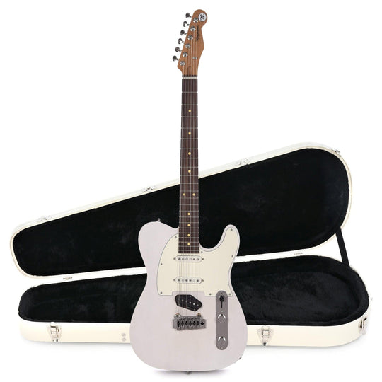 Reverend Pete Anderson Eastsider S Satin Trans White Hardshell Case Bundle Electric Guitars / Solid Body
