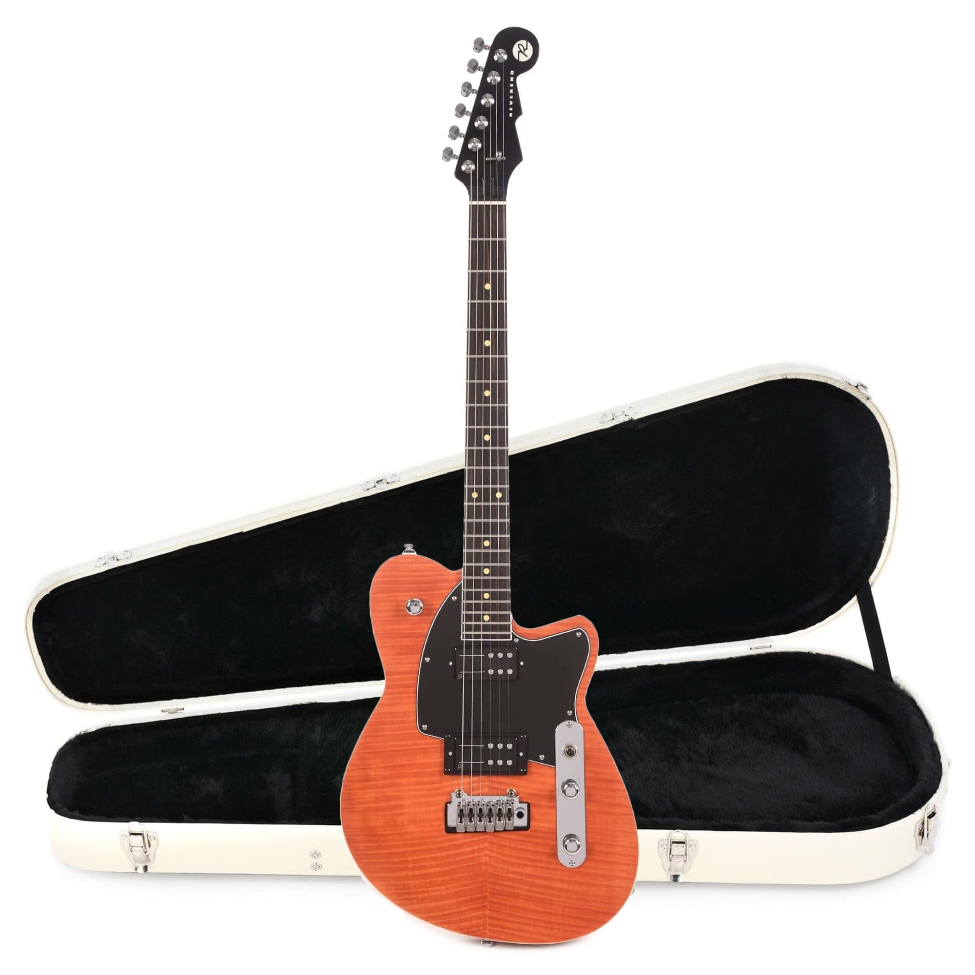 Reverend Reeves Gabrels II Signature Rock Orange Hardshell Case Bundle Electric Guitars / Solid Body