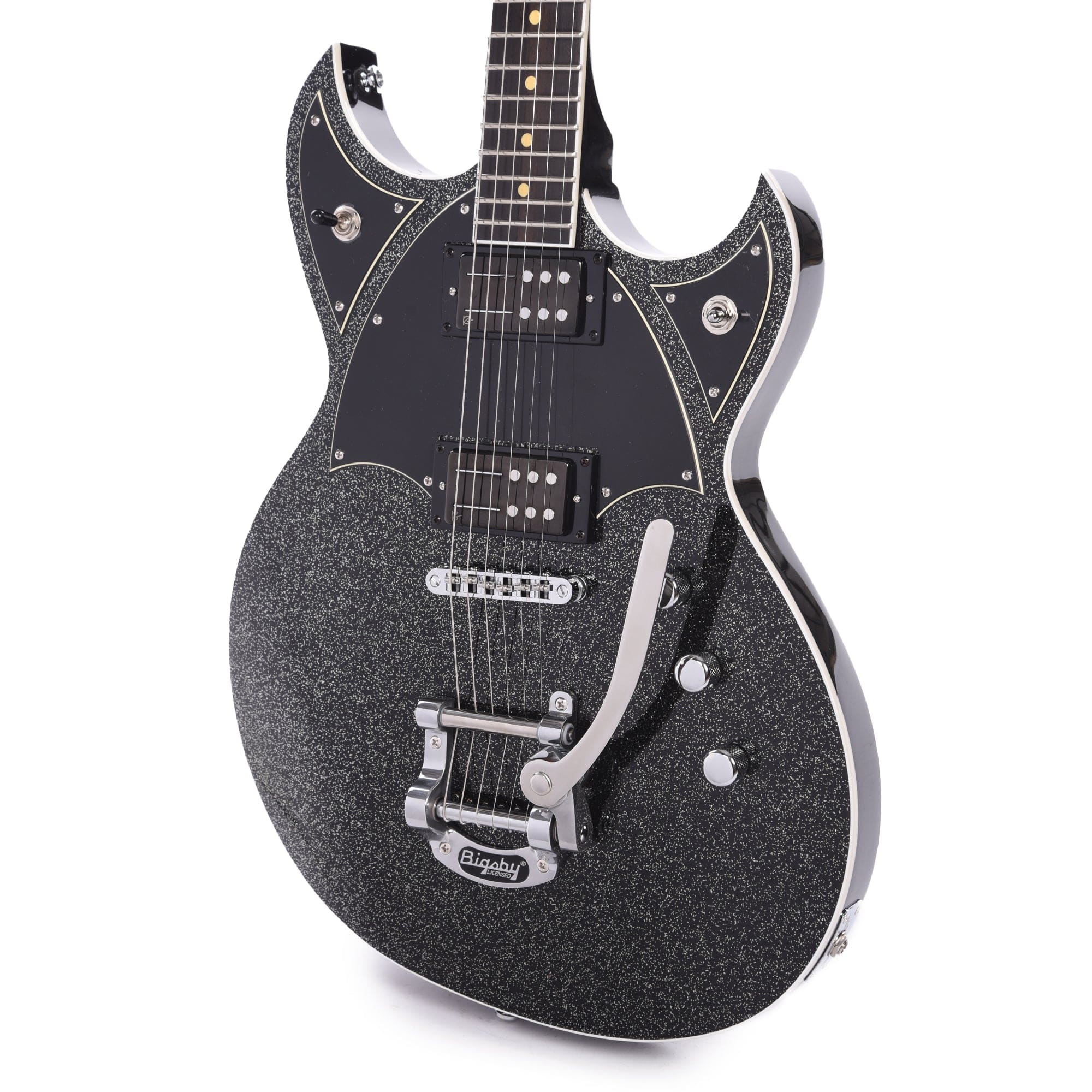 Reverend Reeves Gabrels Spacehawk Black Sparkle Electric Guitars / Solid Body