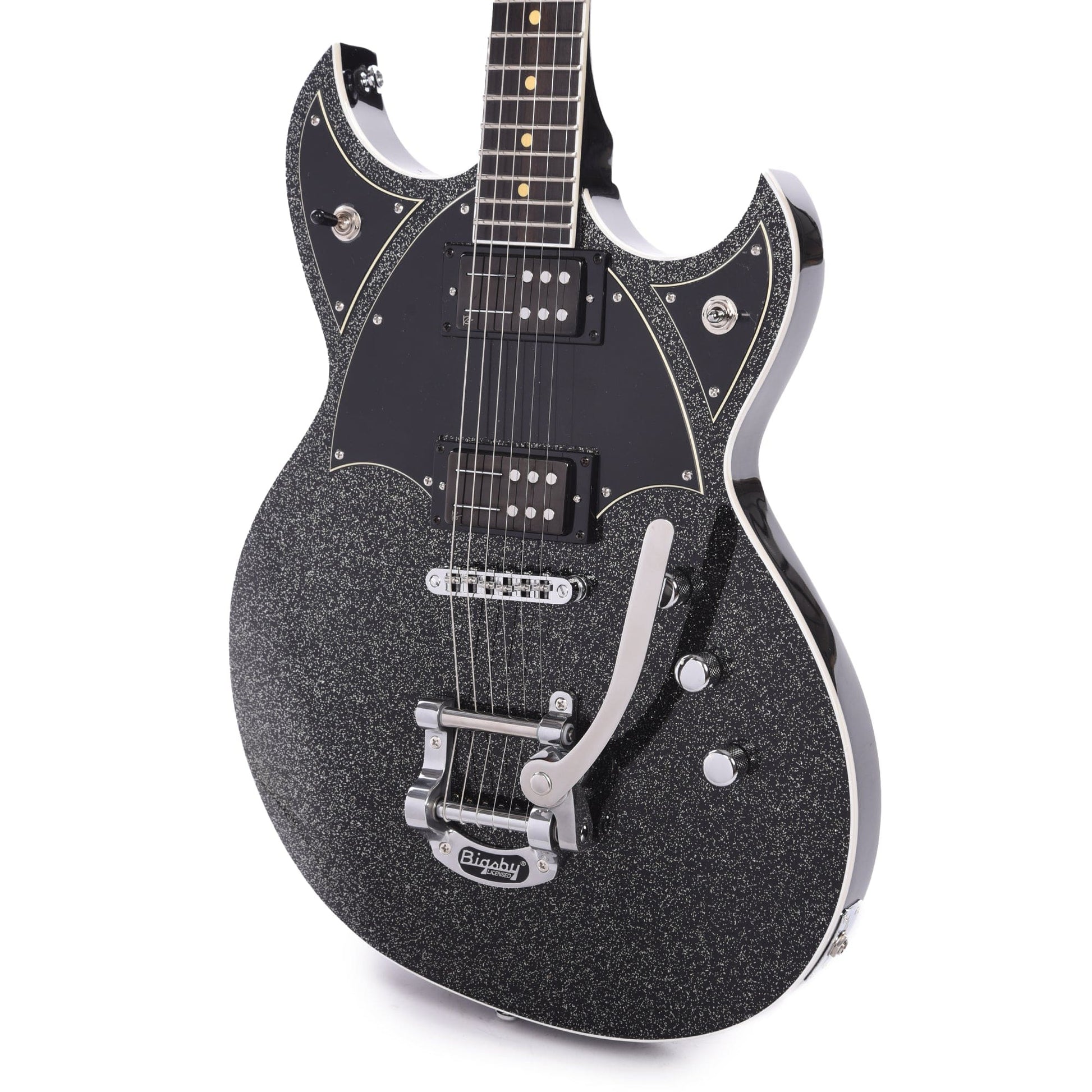 Reverend Reeves Gabrels Spacehawk Black Sparkle Electric Guitars / Solid Body