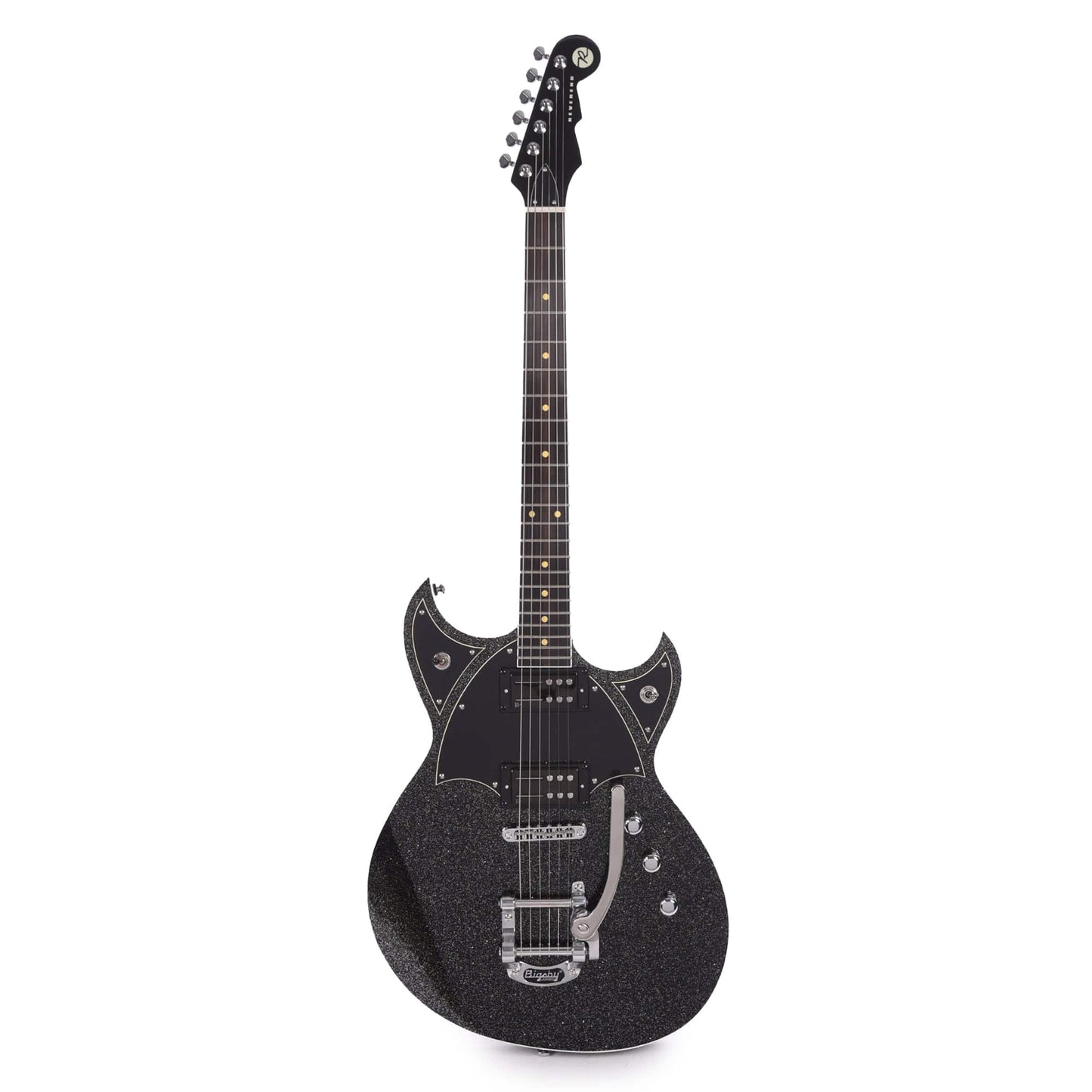 Reverend Reeves Gabrels Spacehawk Black Sparkle Electric Guitars / Solid Body