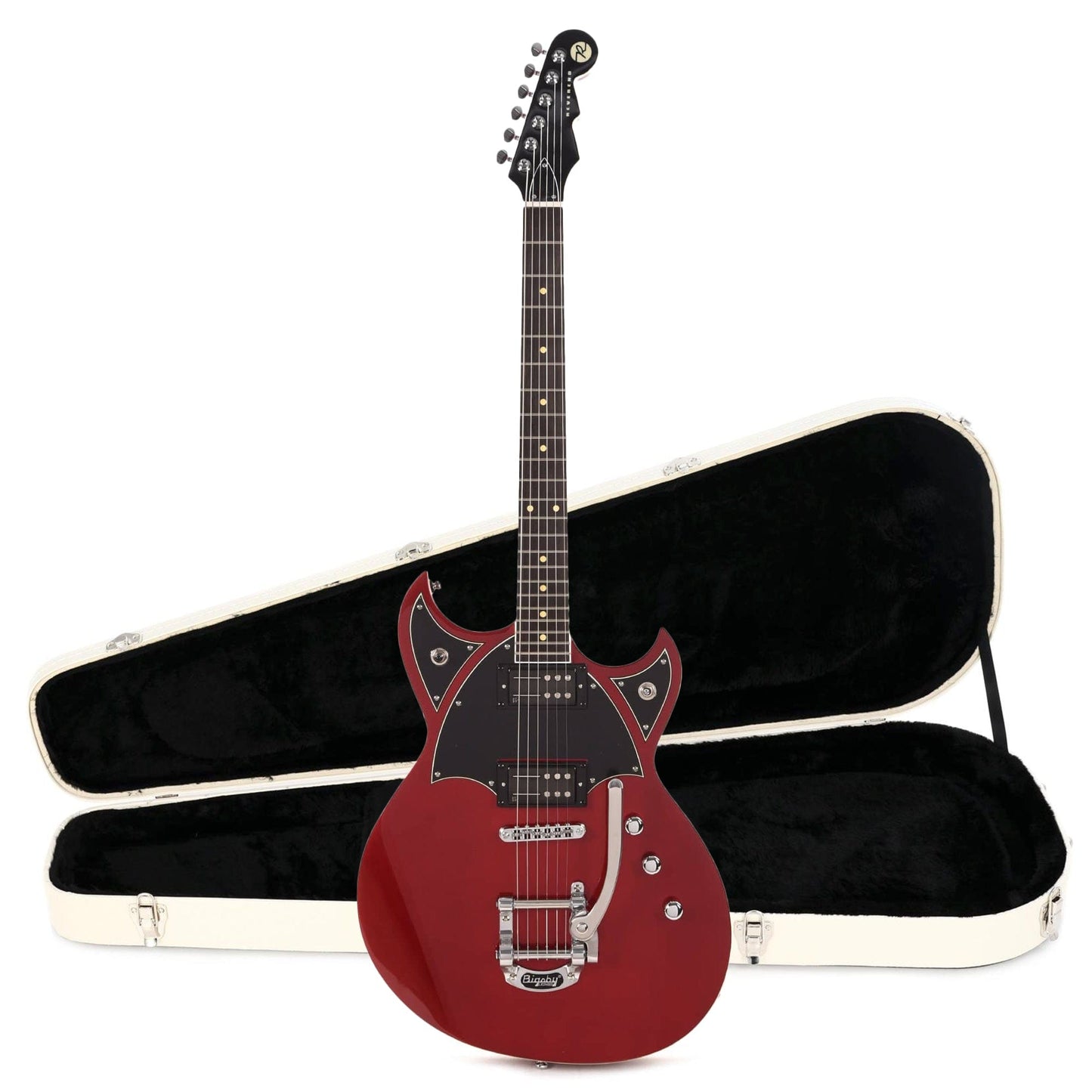 Reverend Reeves Gabrels Spacehawk Metallic Red Hardshell Case Bundle Electric Guitars / Solid Body