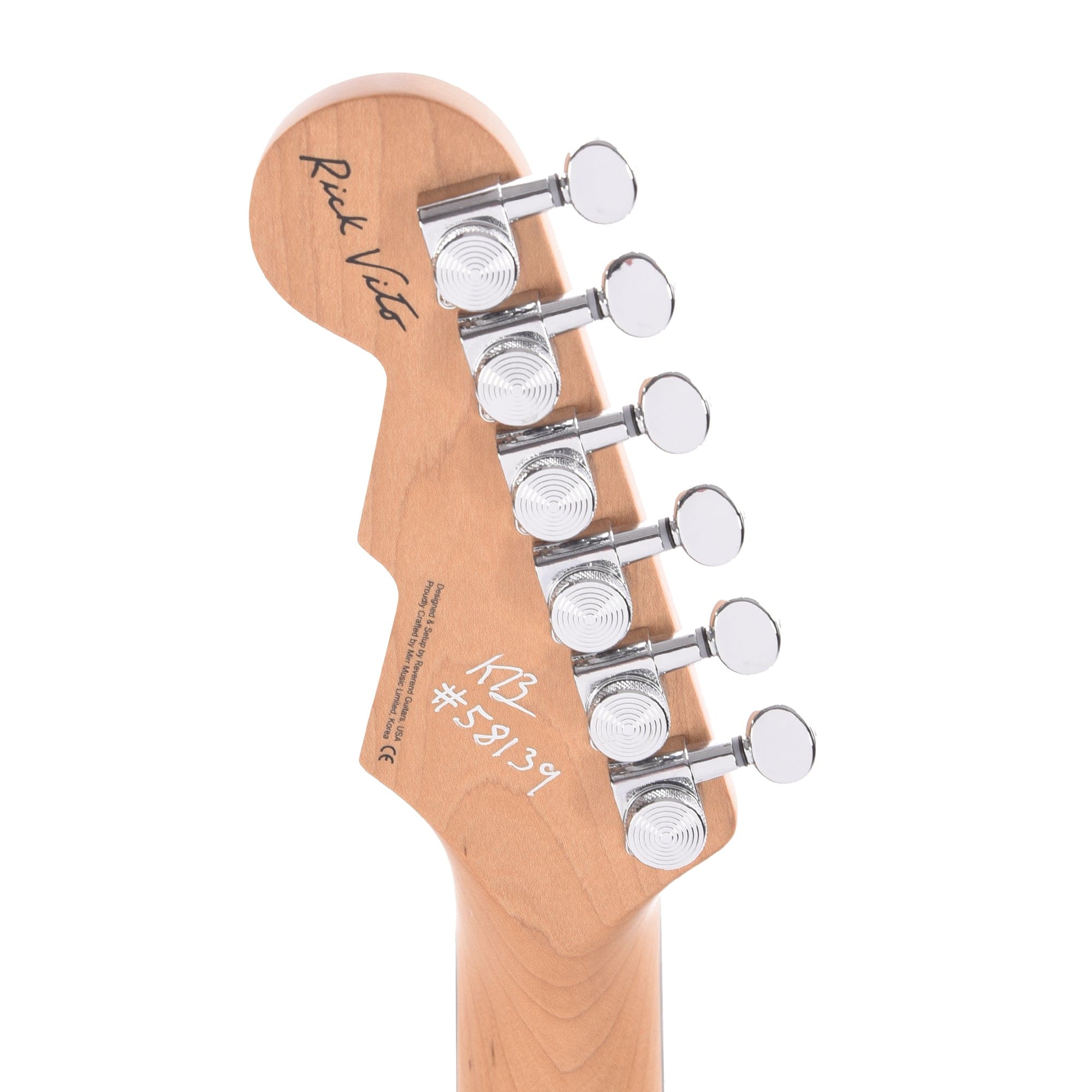 Reverend Rick Vito Soul Agent Midnight Black Electric Guitars / Solid Body