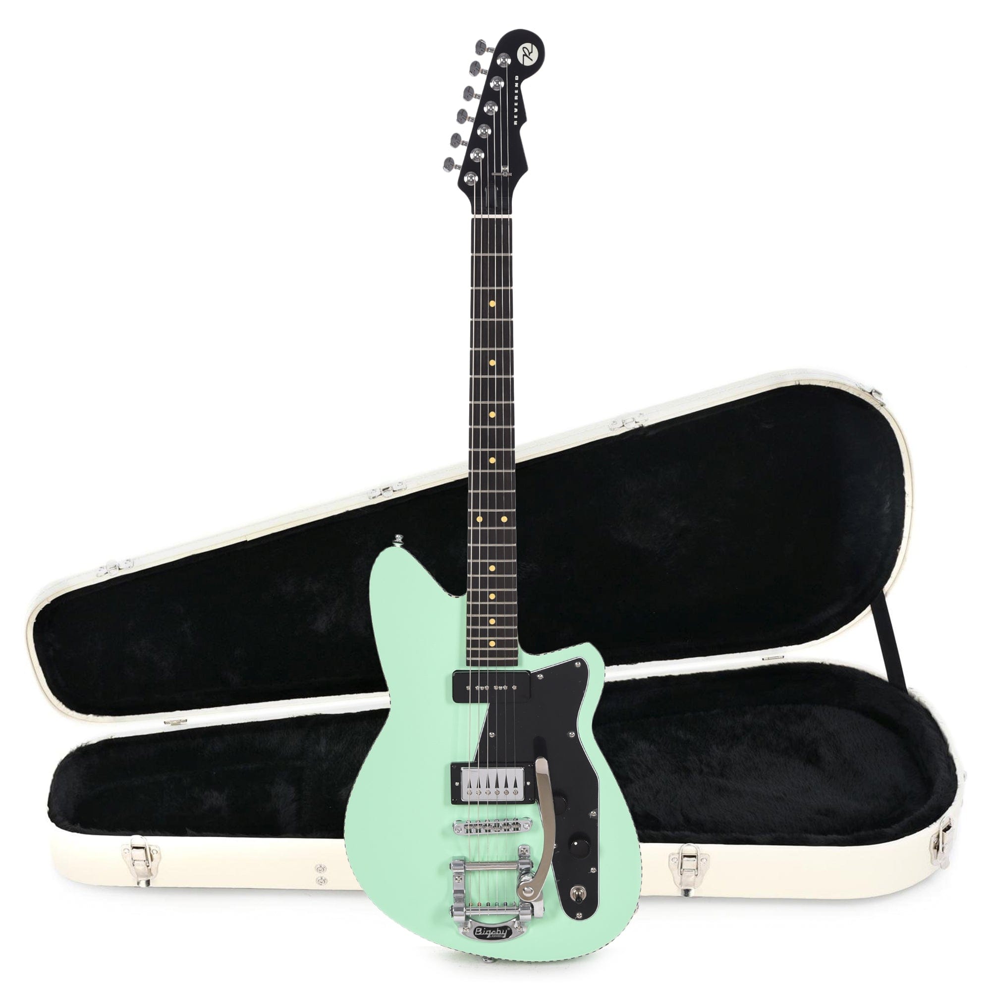 Rick Hardshell Reverend Rick Vito Soul Agent Oceanside Green Hardshell Case Bundle ...
