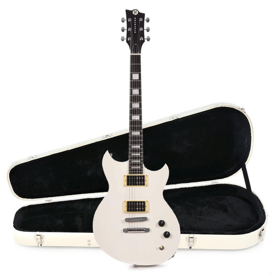 Reverend Robin Finck Signature Ice White Hardshell Case Bundle Electric Guitars / Solid Body
