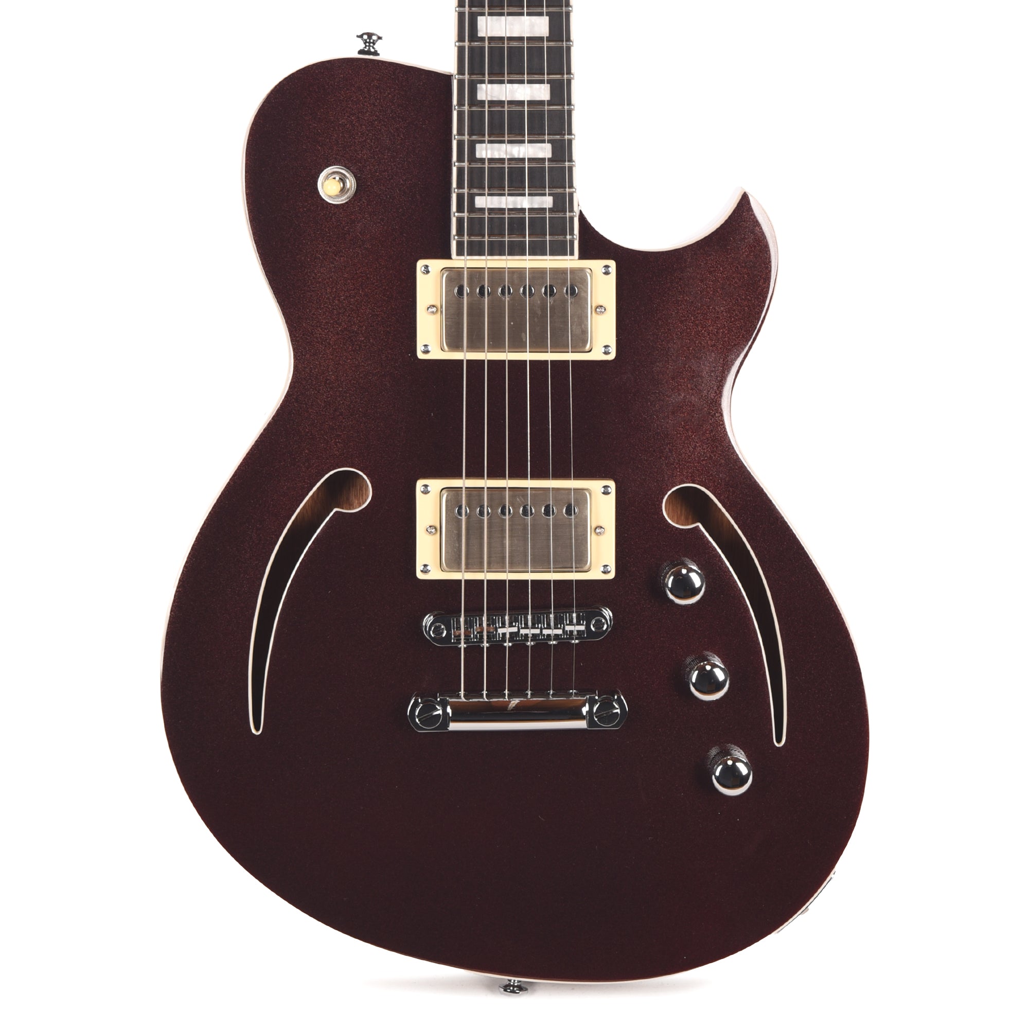 Reverend Roundhouse Air HH Electric Guitar Metallic Bordeaux Electric Guitars / Solid Body
