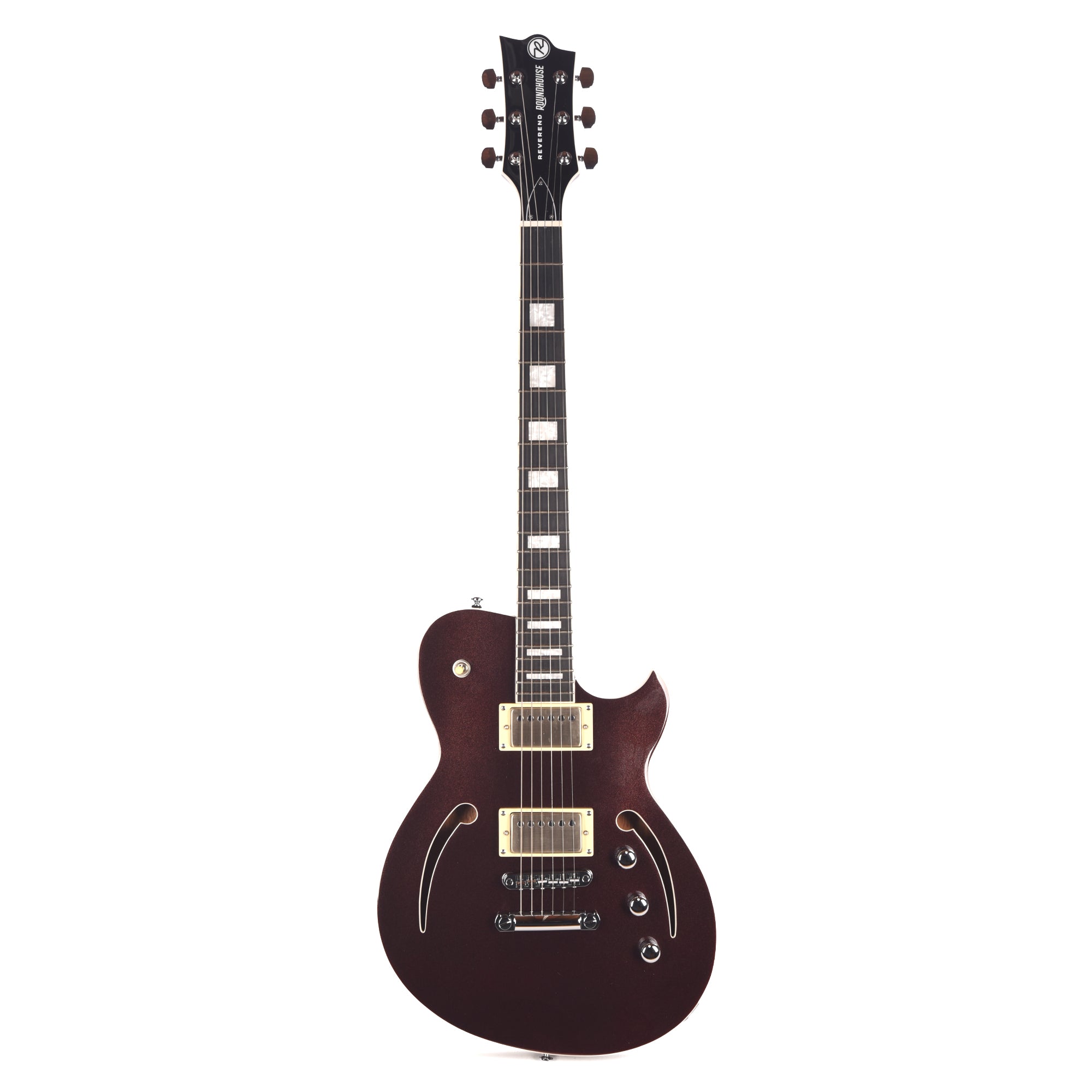 Reverend Roundhouse Air HH Electric Guitar Metallic Bordeaux Electric Guitars / Solid Body