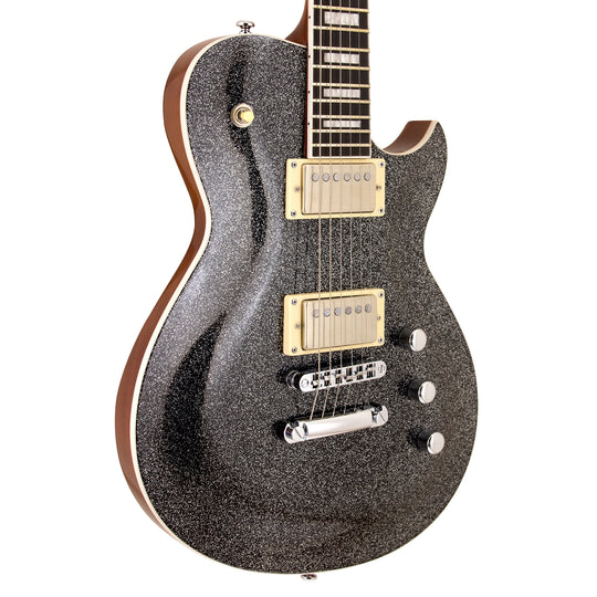 Reverend Roundhouse HH Electric Guitar Black Sparkle Electric Guitars / Solid Body