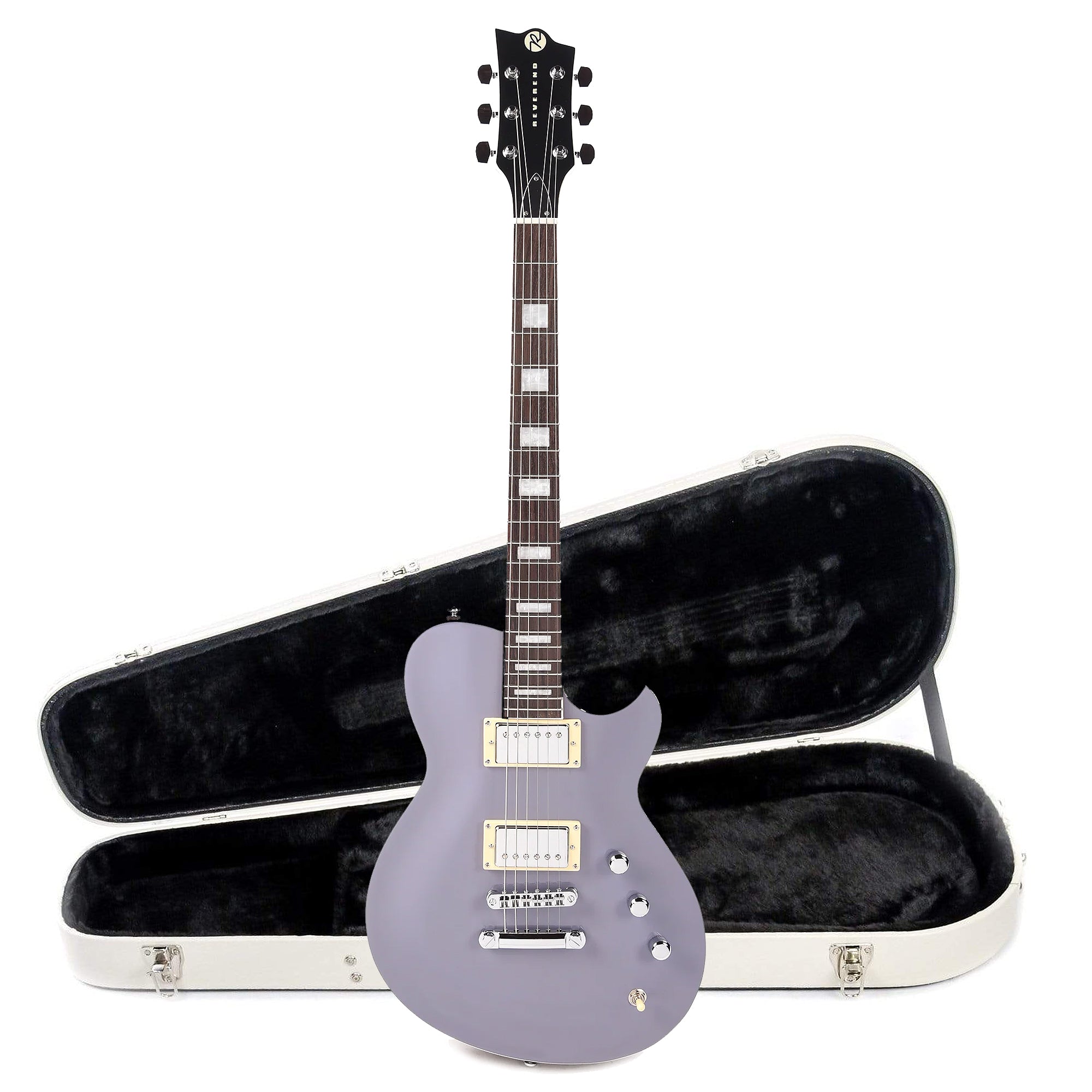Reverend Roundhouse Periwinkle Hardshell Case Bundle Electric Guitars / Solid Body
