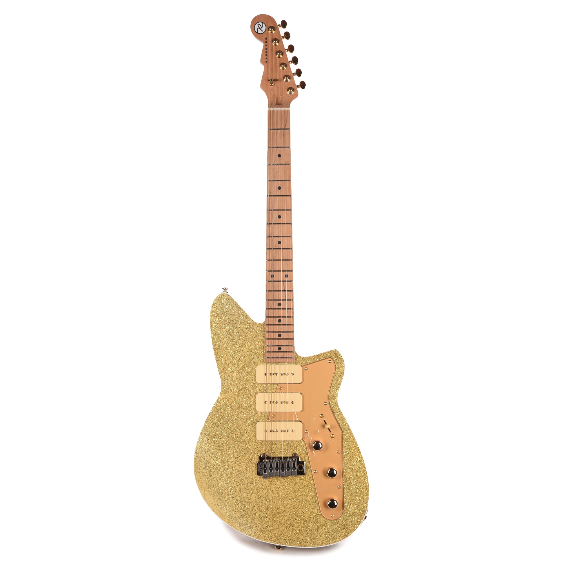 Reverend Ryan Malicsi Signature White Gold Sparkle Electric Guitars / Solid Body