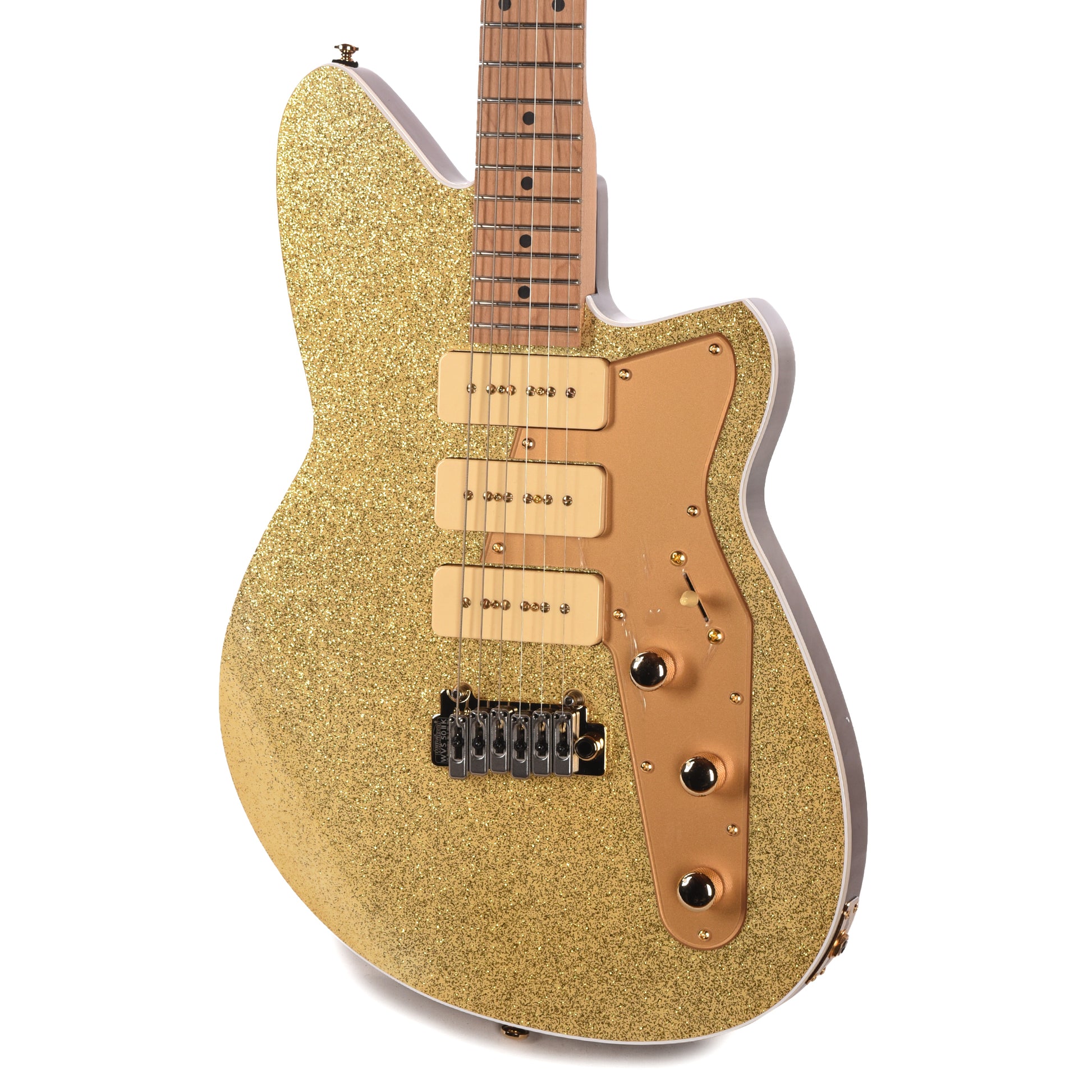 Reverend Ryan Malicsi Signature White Gold Sparkle Electric Guitars / Solid Body