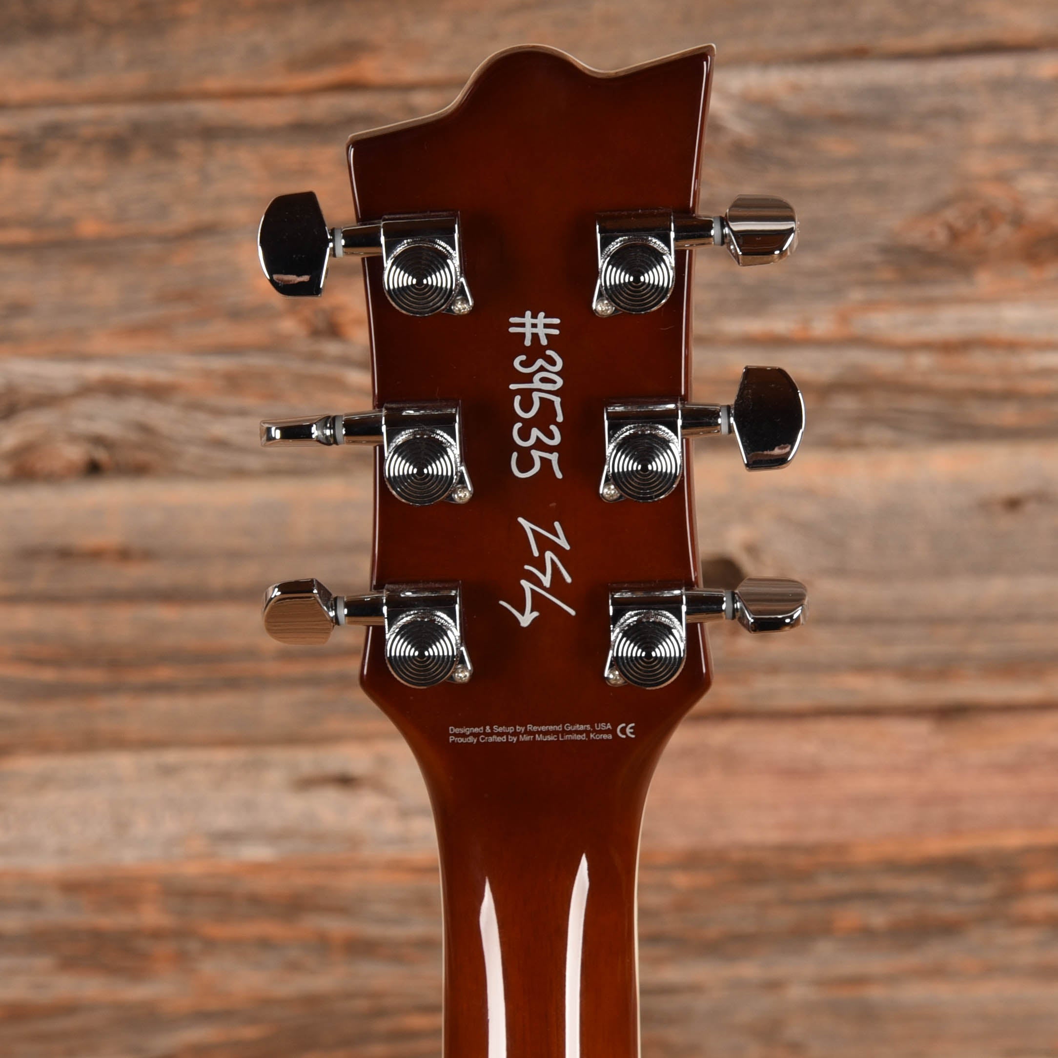 Reverend Sensei RA FM Violin Brown Electric Guitars / Solid Body