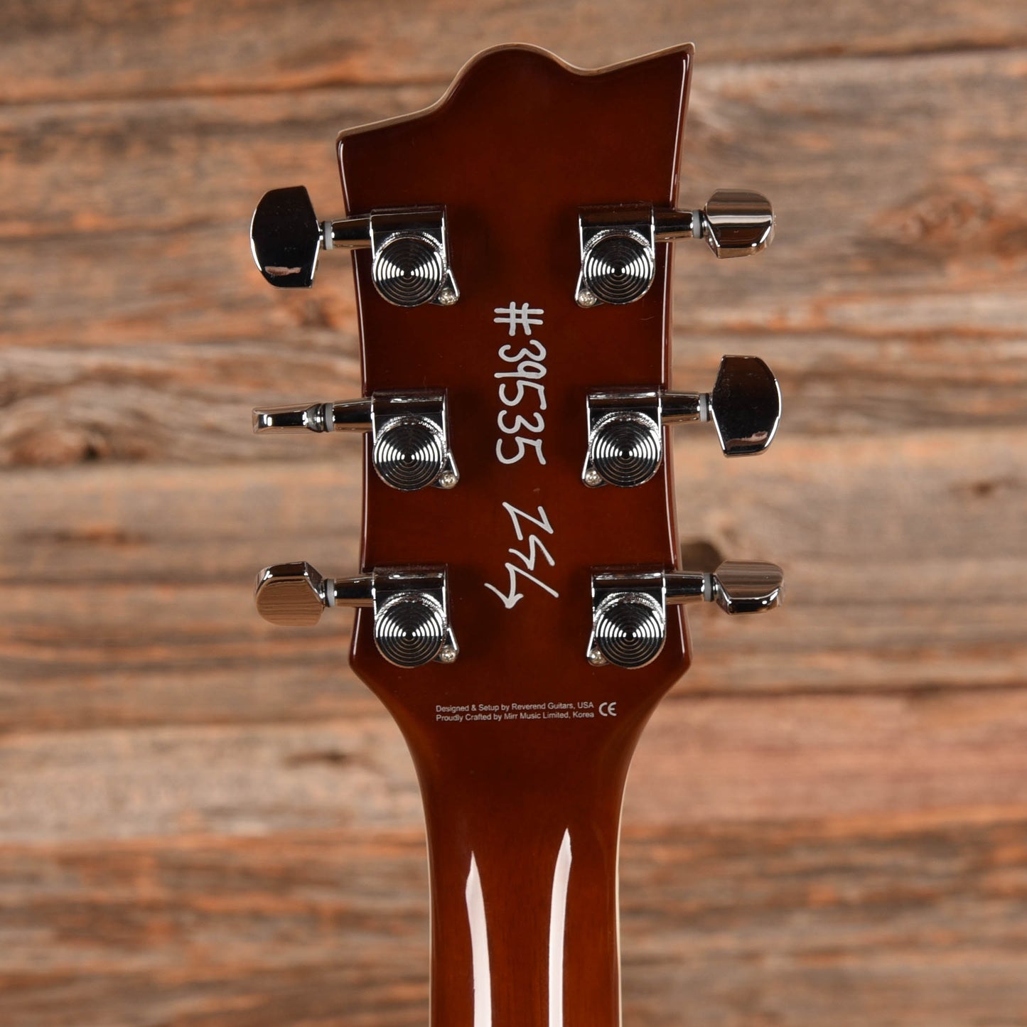 Reverend Sensei RA FM Violin Brown Electric Guitars / Solid Body
