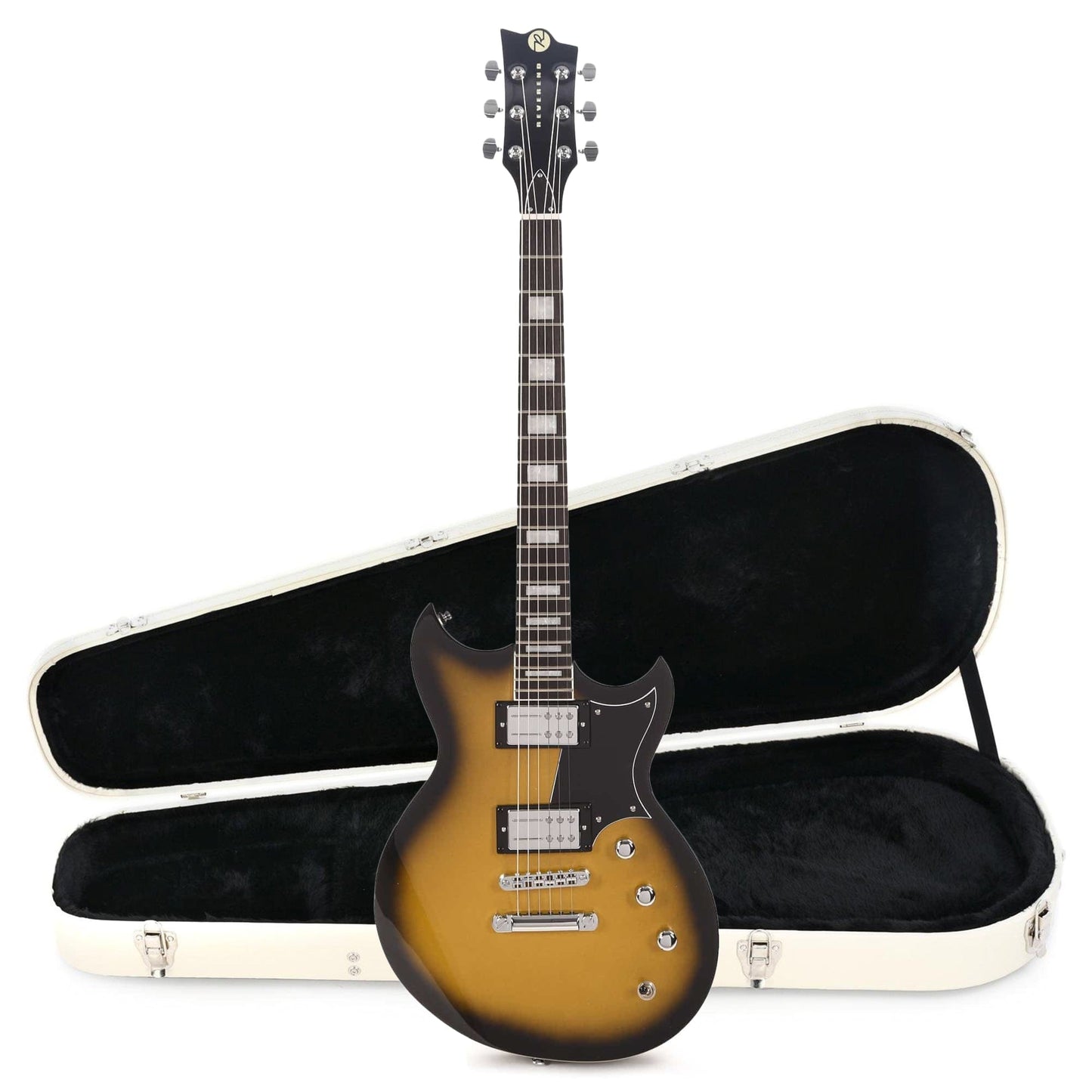 Reverend Sensei RA Venetian Gold Burst Hardshell Case Bundle Electric Guitars / Solid Body