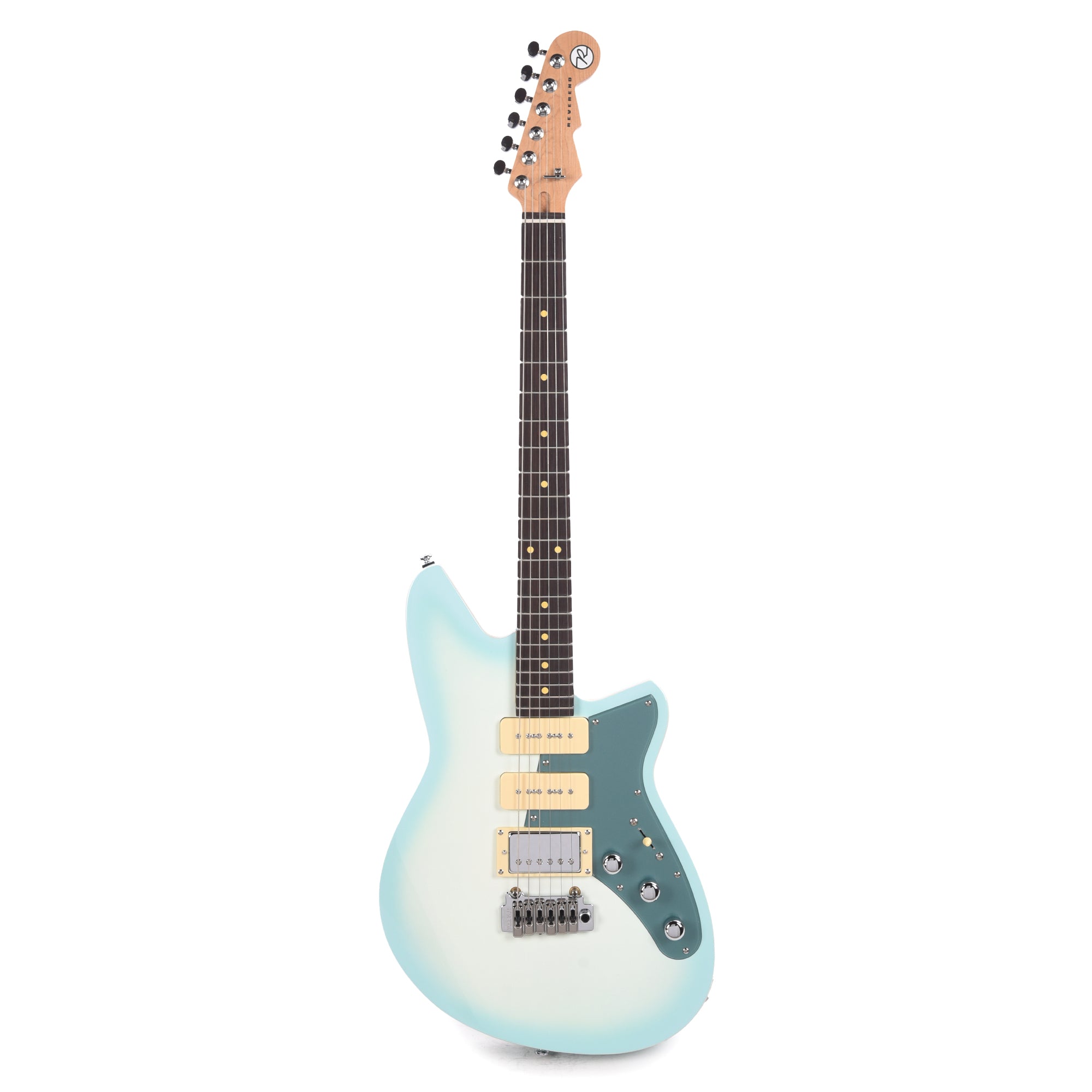 Reverend Six Gun HPP Chronic Blue Burst Electric Guitars / Solid Body