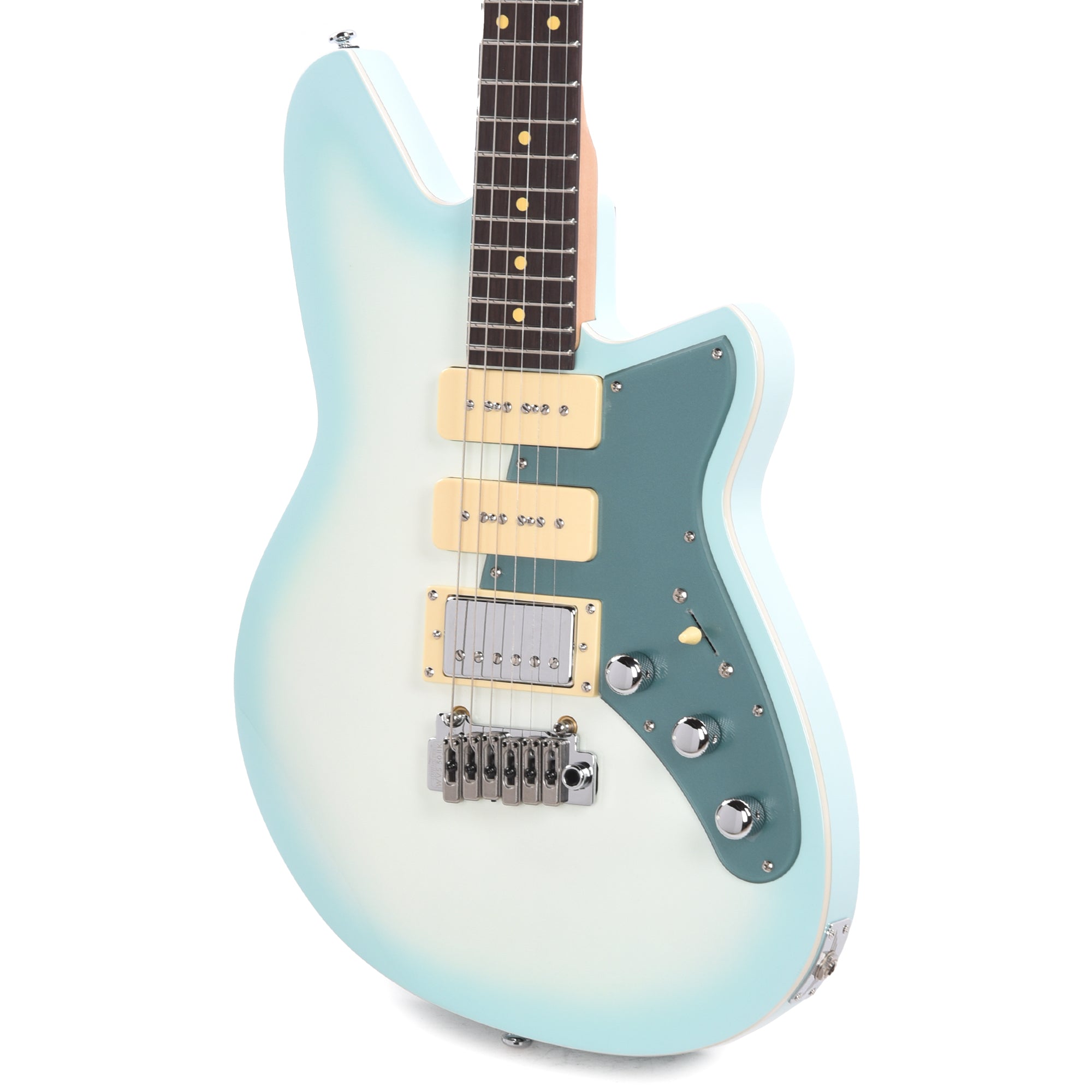 Reverend Six Gun HPP Chronic Blue Burst Electric Guitars / Solid Body