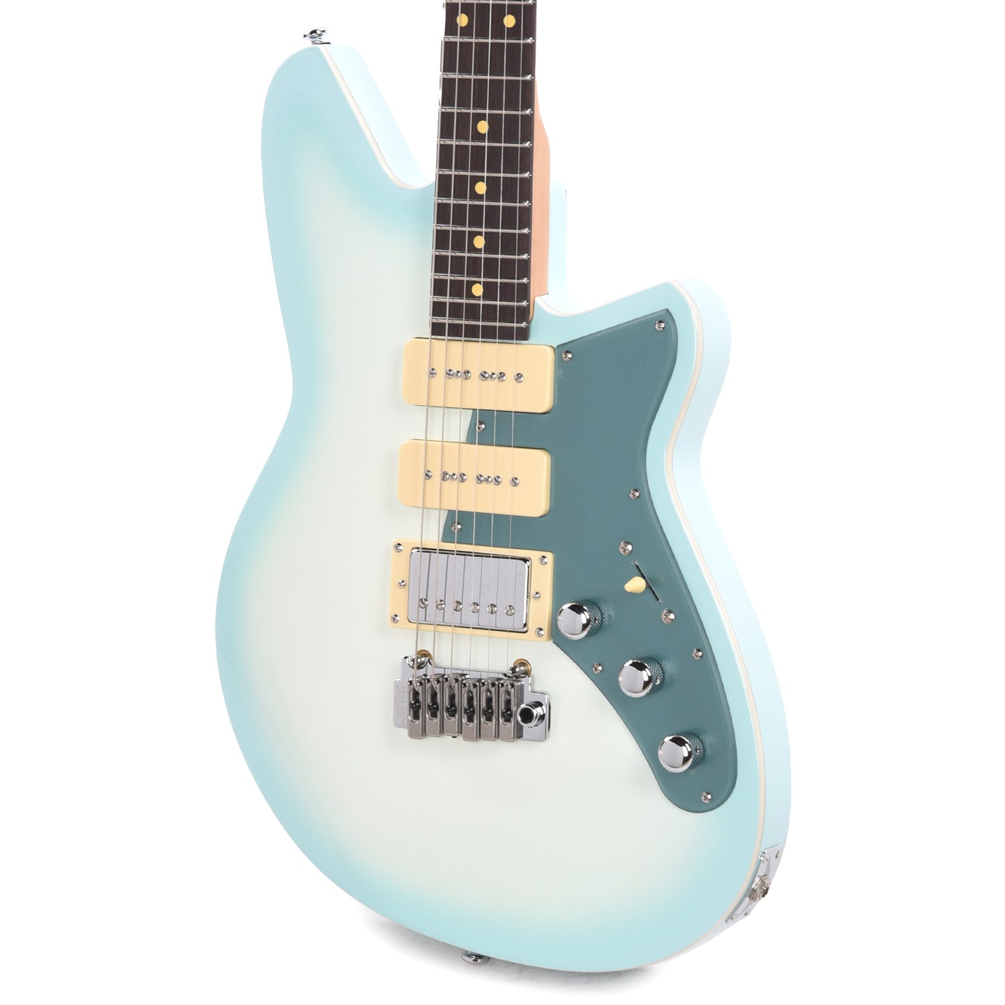 Reverend Six Gun HPP Chronic Blue Burst Electric Guitars / Solid Body
