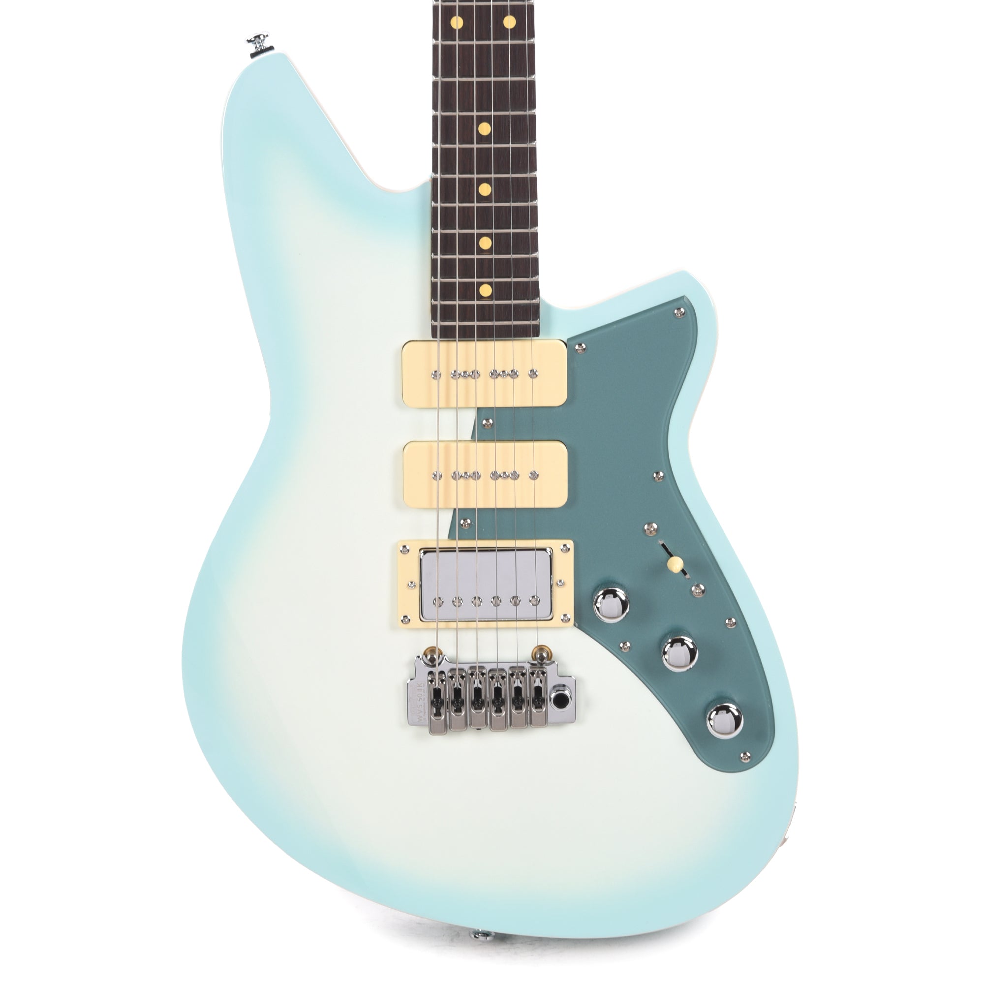 Reverend Six Gun HPP Chronic Blue Burst Electric Guitars / Solid Body