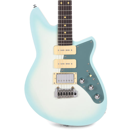 Reverend Six Gun HPP Chronic Blue Burst Electric Guitars / Solid Body