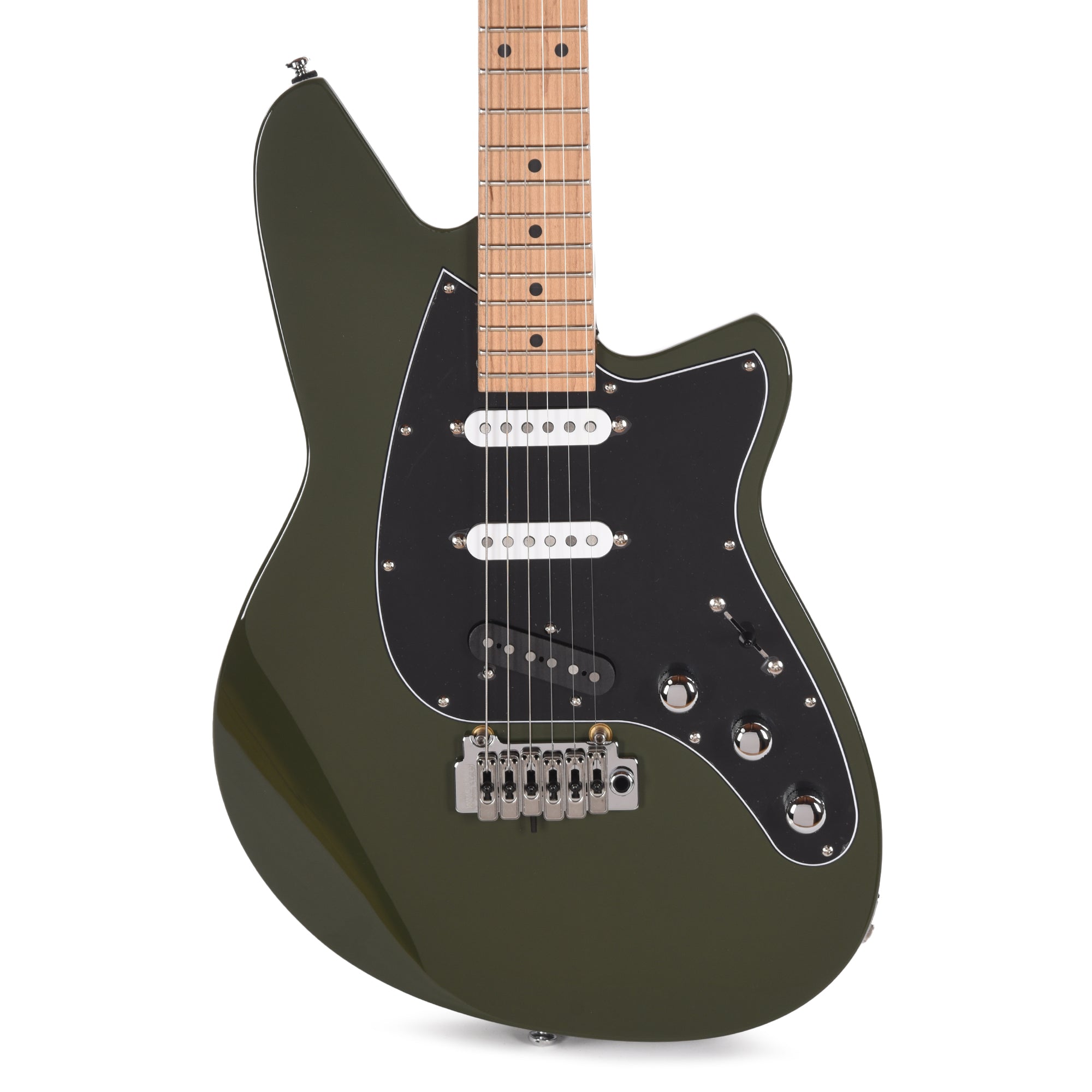 Reverend Six Gun TL Army Green Electric Guitars / Solid Body