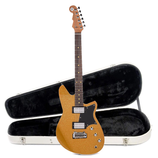 Reverend Tommy Koffin Signature Gold Sparkle Hardshell Case Bundle Electric Guitars / Solid Body
