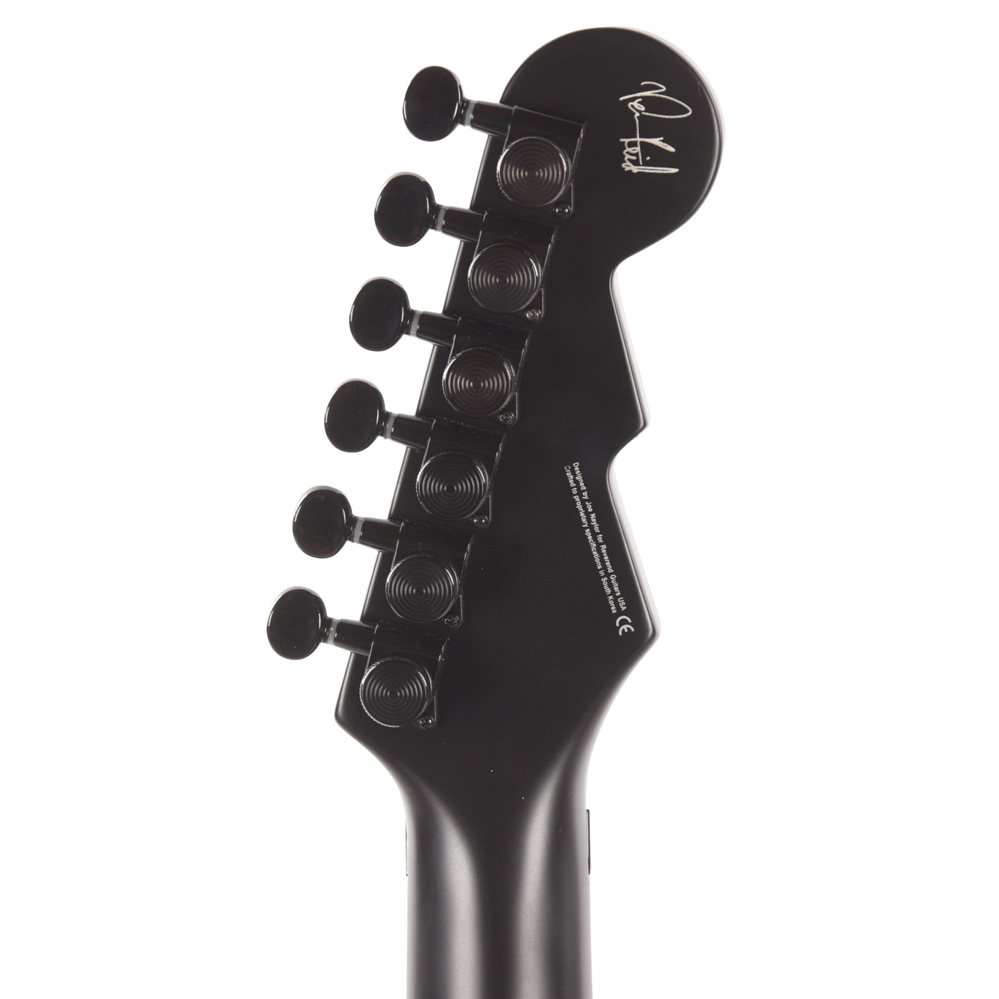 Reverend Vernon Reid Signature The Dark Midnight Black Electric Guitar Electric Guitars / Solid Body