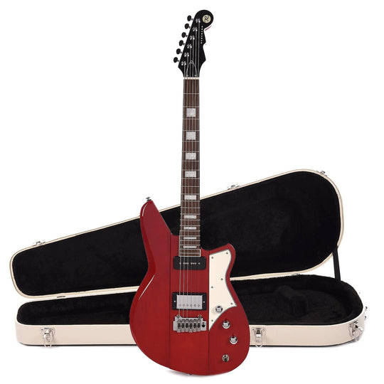 Reverend Warhawk DAW Trans Cherry Hardshell Case Bundle Electric Guitars / Solid Body