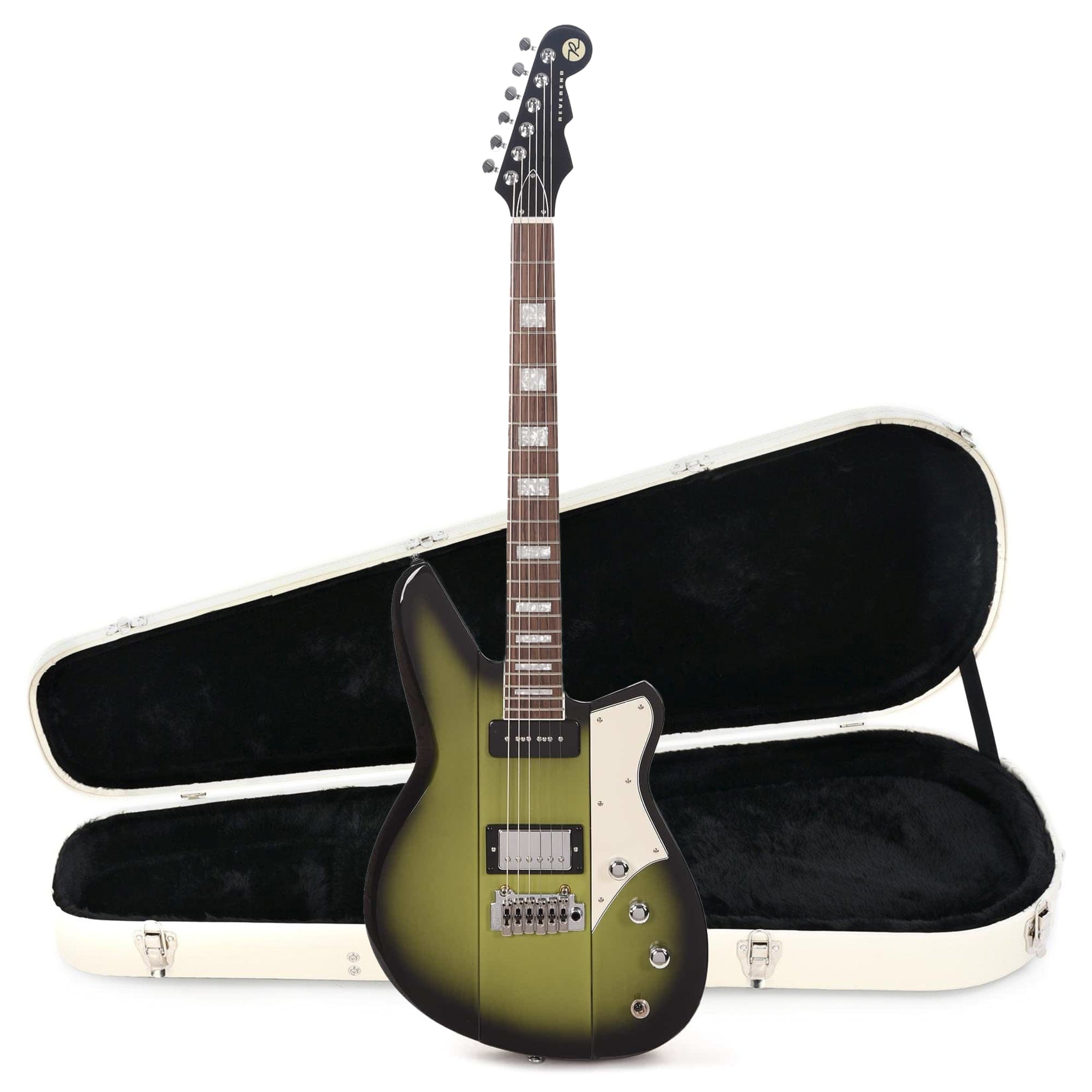 Reverend Warhawk Double Agent W Avocado Burst Hardshell Case Bundle Electric Guitars / Solid Body