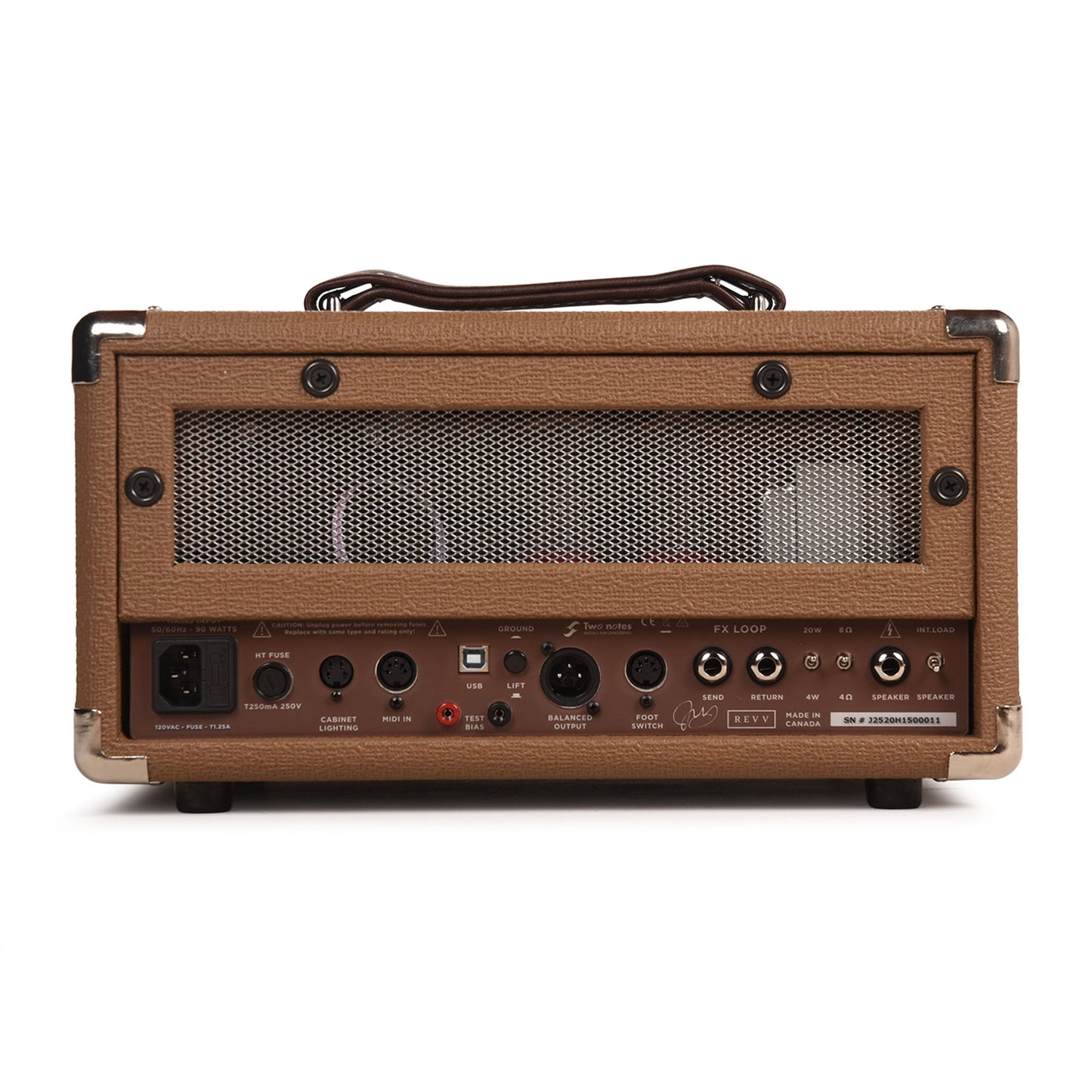 Revv D20 20w Tube Amplifier Head Brown Face Joey Landreth Edition DEMO Amplifiers