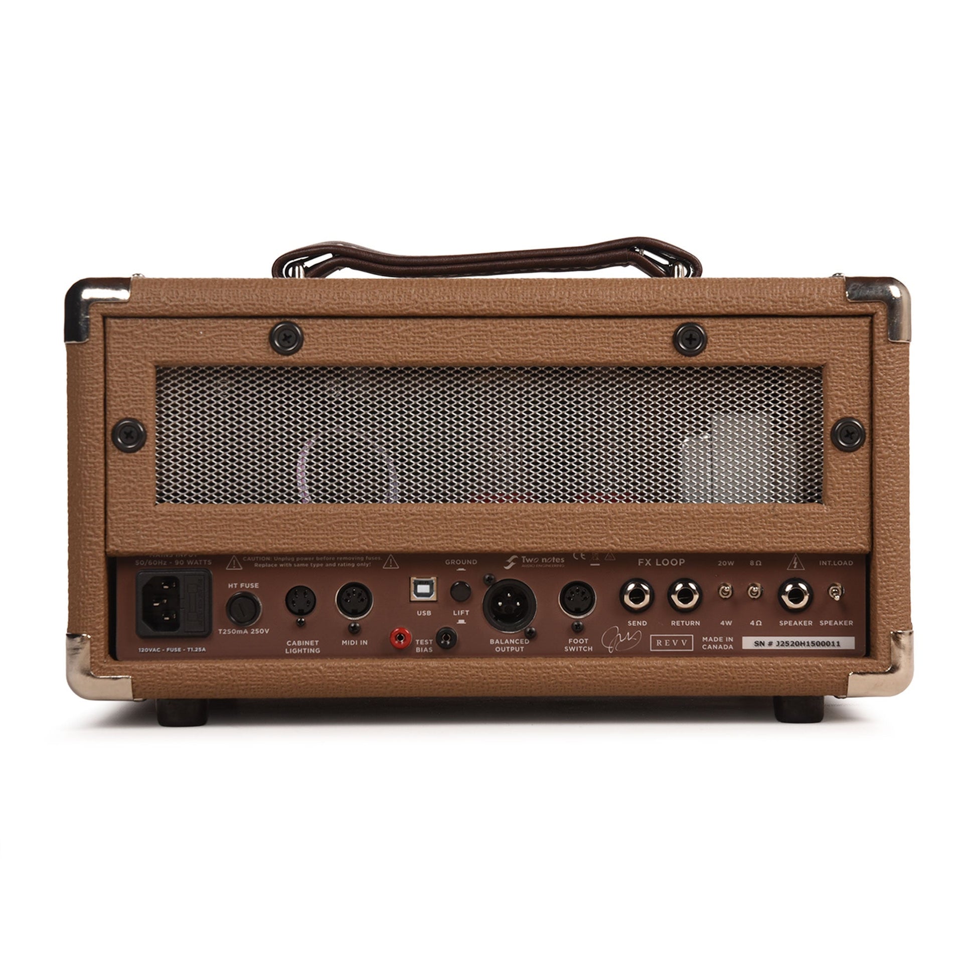 Revv D20 20w Tube Amplifier Head Brown Face Joey Landreth Edition DEMO Amplifiers