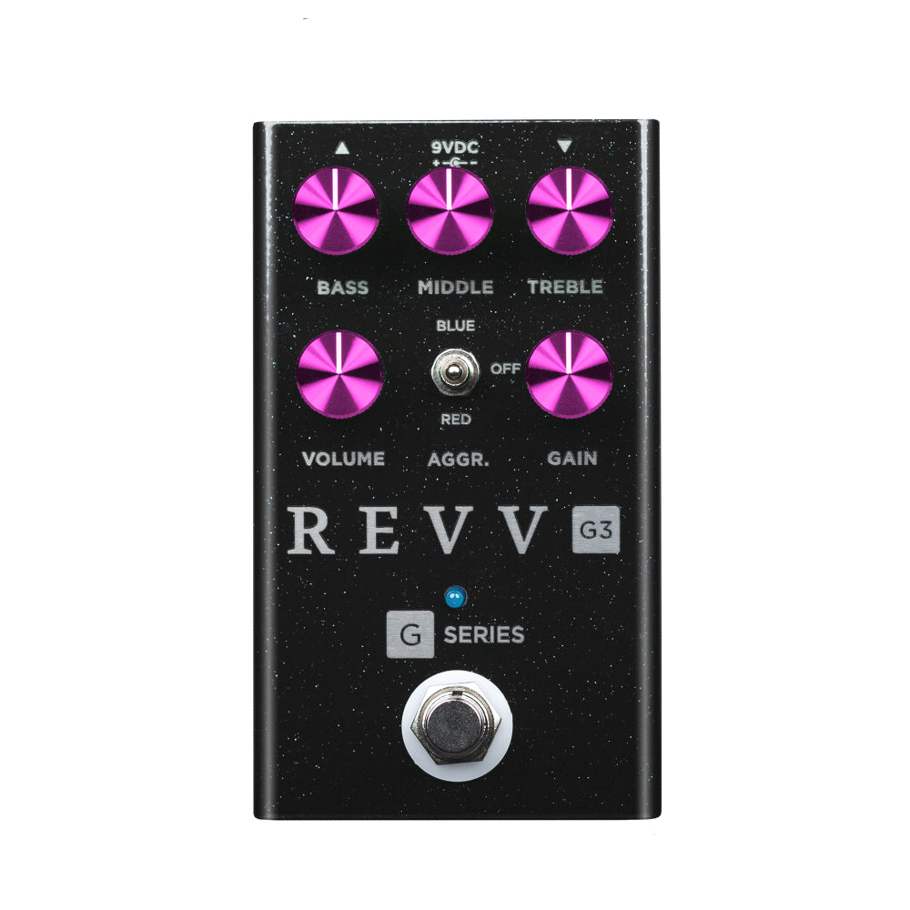 Revv G3 Preamp/Overdrive/Distortion Pedal Black Sparkle – Chicago