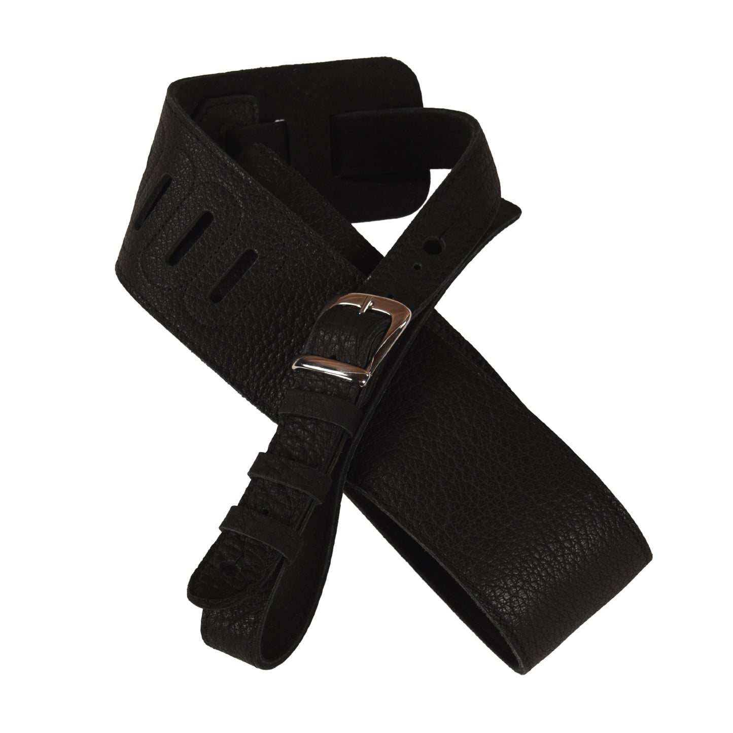 Richter Luxury Guitar Strap Genuine Leather Padded Monster Black Straps