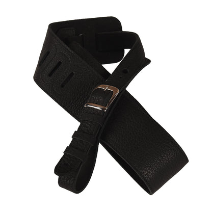 Richter Luxury Guitar Strap Genuine Leather Padded Monster Black Straps