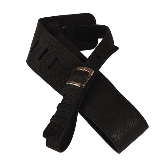 Richter Luxury Guitar Strap Genuine Leather Padded Monster Black Straps