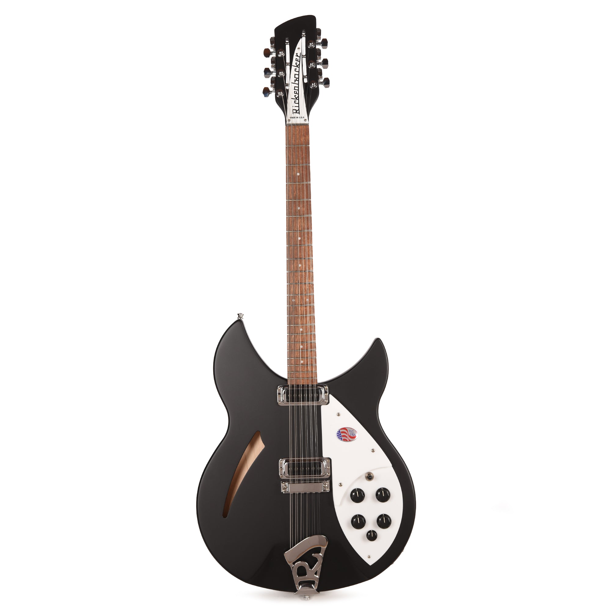 Rickenbacker 330/12 12-String Matte Black Electric Guitars / 12-String