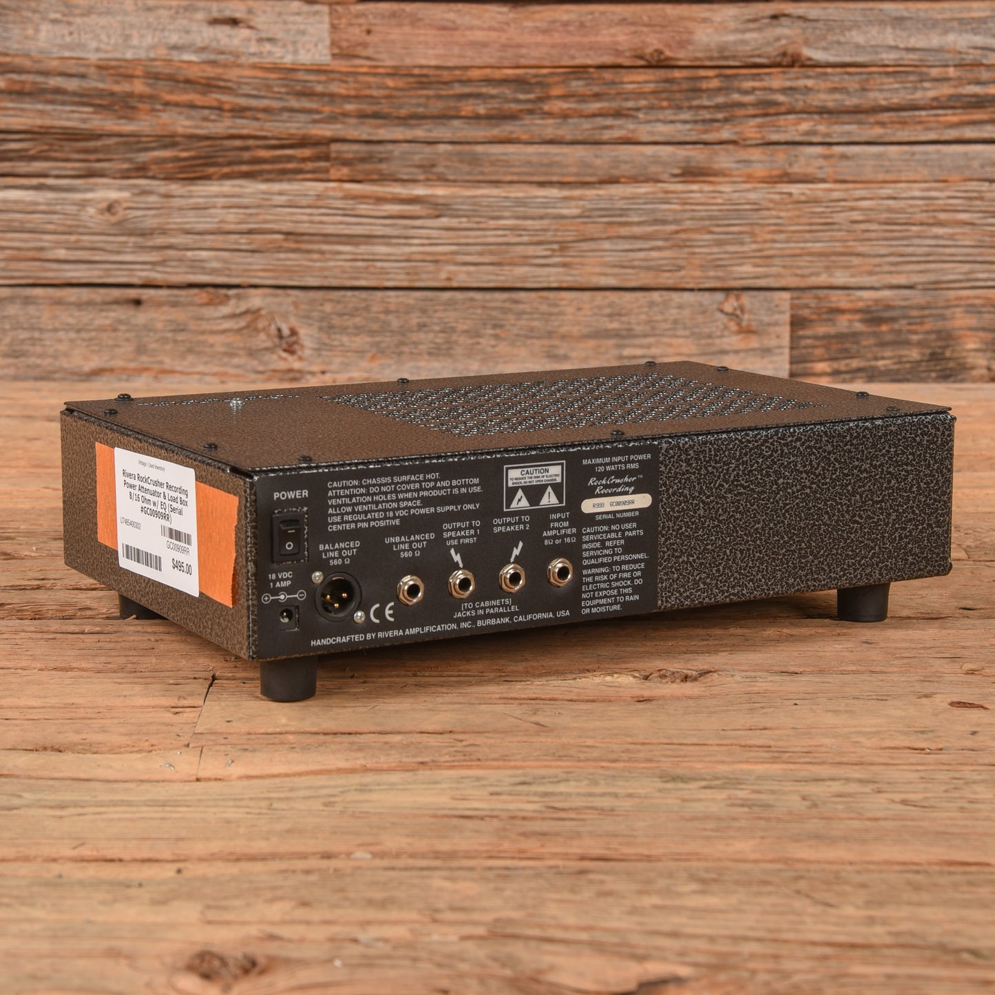 Rivera RockCrusher Recording Power Attenuator & Load Box 8/16 Ohm w/ EQ Amps / Amp Attenuators