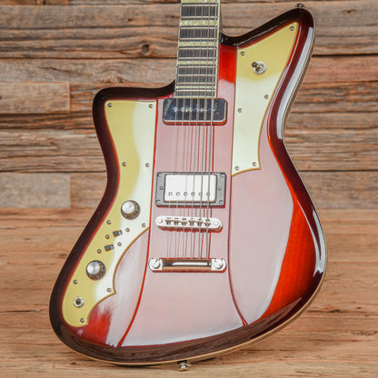 Rivolta by Novo Mondata Baritone Sunburst  LEFTY Electric Guitars / Solid Body