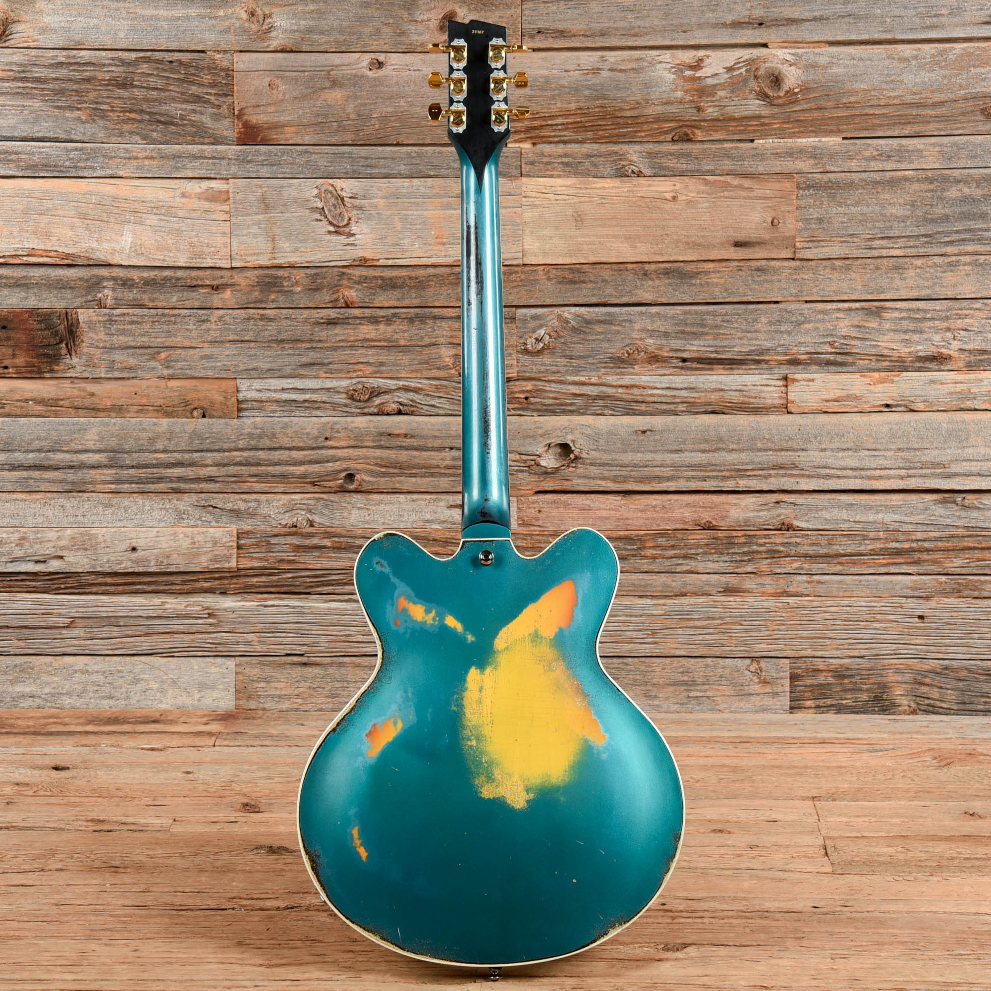 Rock N Roll Relics Lightning Blue over Sunburst 2021 Electric Guitars / Semi-Hollow