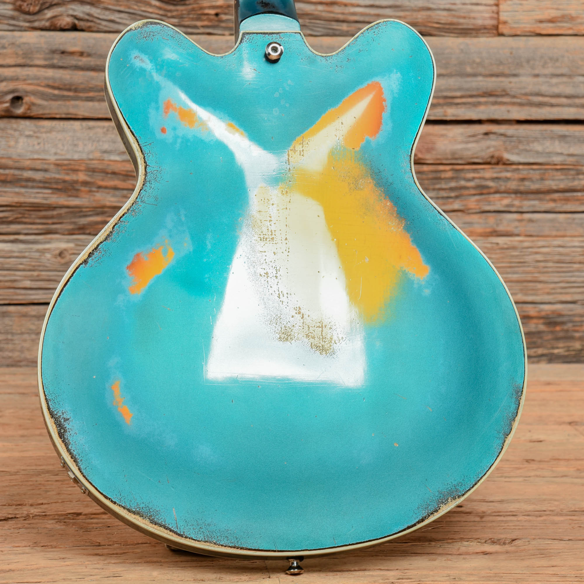 Rock N Roll Relics Lightning Blue over Sunburst 2021 Electric Guitars / Semi-Hollow