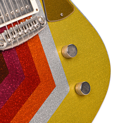 Rock n Roll Relics Revenge Jr Van Series "Fall" Yellow/Gold Sparkle w/Humbucker Electric Guitars / Solid Body