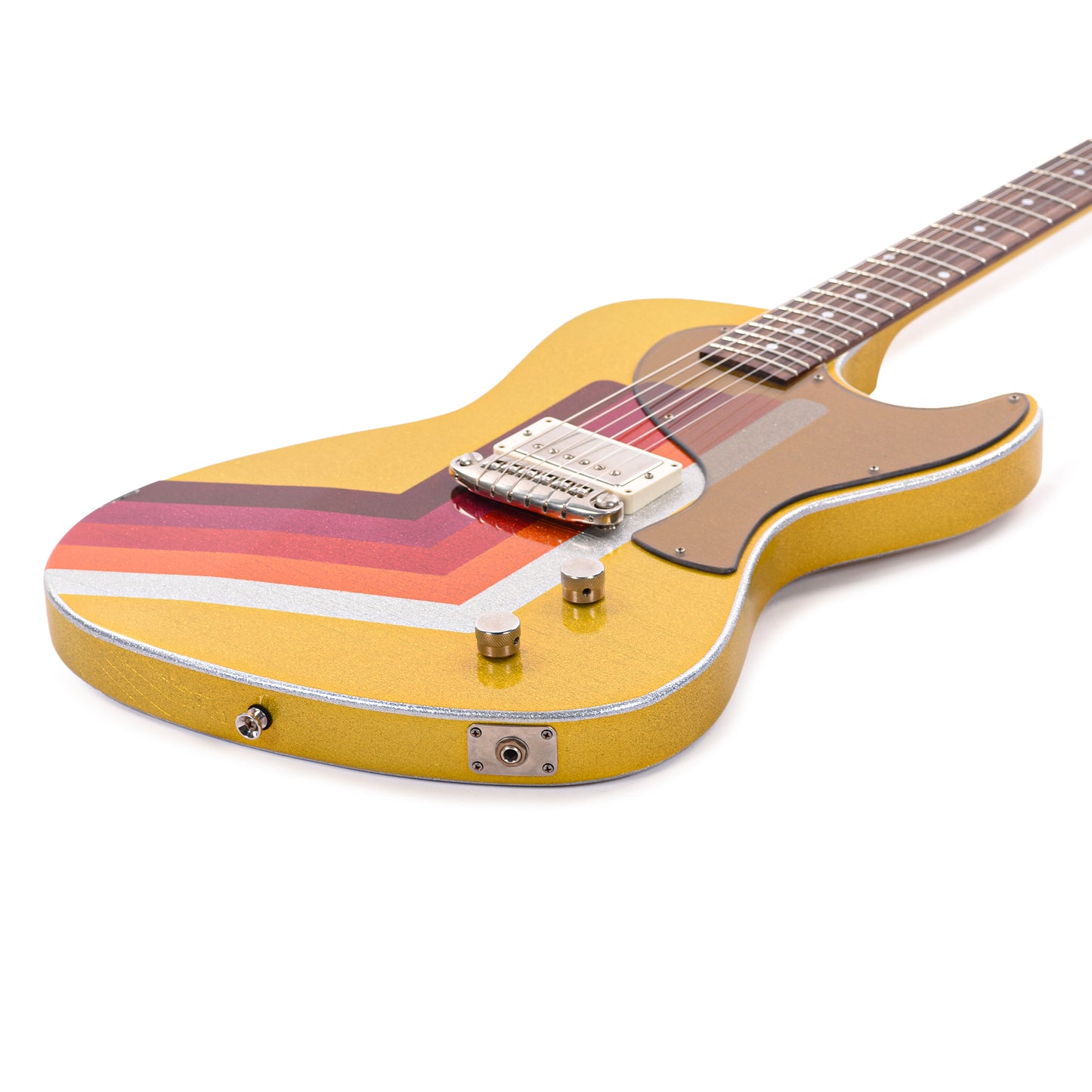 Rock n Roll Relics Revenge Jr Van Series "Fall" Yellow/Gold Sparkle w/Humbucker Electric Guitars / Solid Body