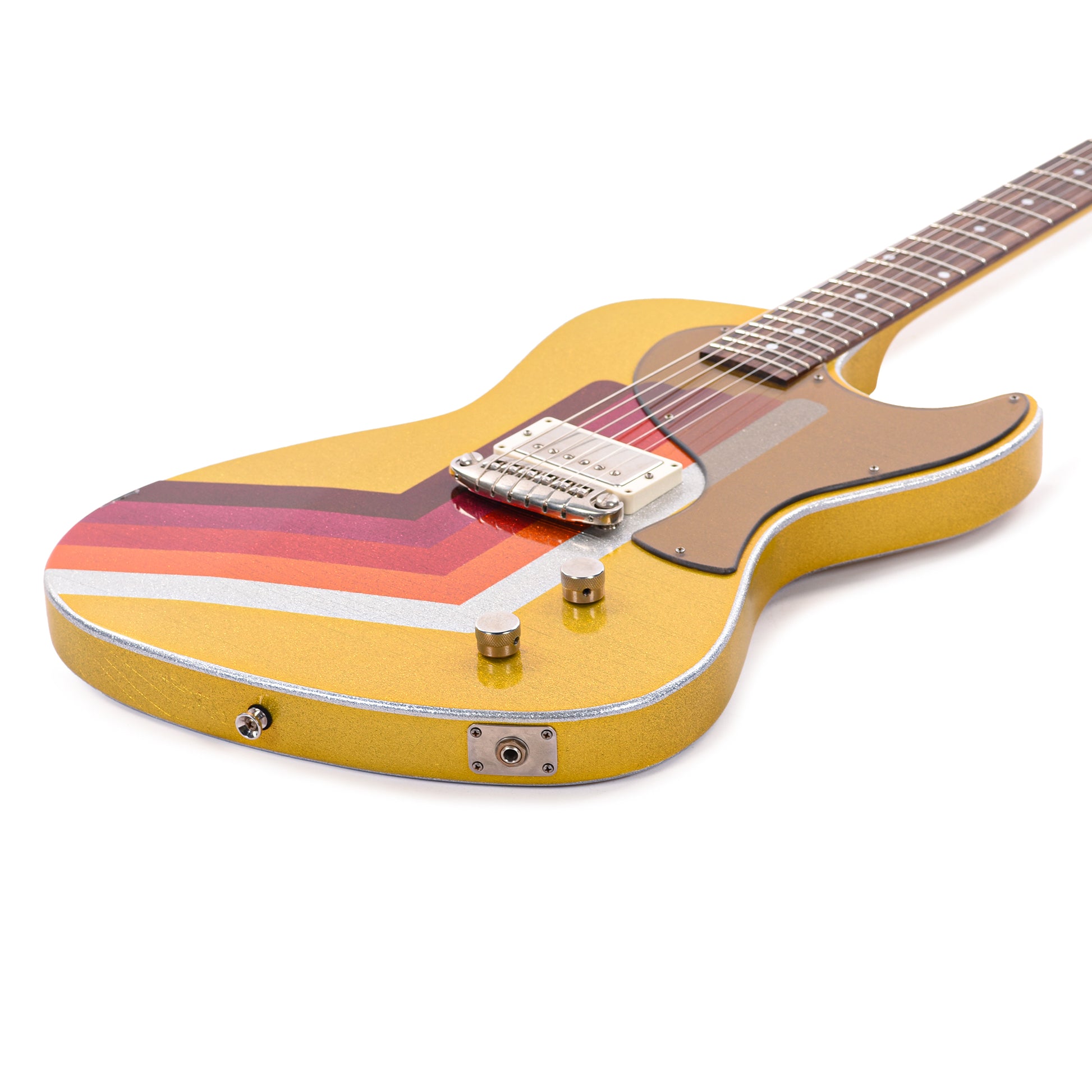 Rock n Roll Relics Revenge Jr Van Series "Fall" Yellow/Gold Sparkle w/Humbucker Electric Guitars / Solid Body