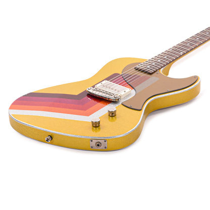 Rock n Roll Relics Revenge Jr Van Series "Fall" Yellow/Gold Sparkle w/Humbucker Electric Guitars / Solid Body