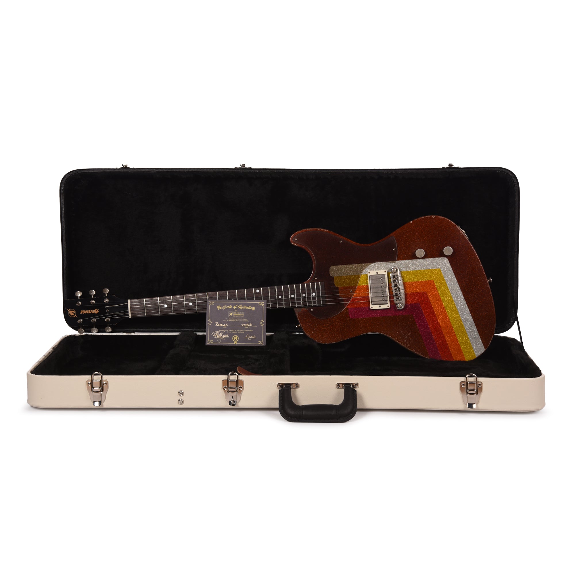 Rock n Roll Relics Revenge Jr Van Series Root Beer Van Sparkle w/Humbucker Electric Guitars / Solid Body