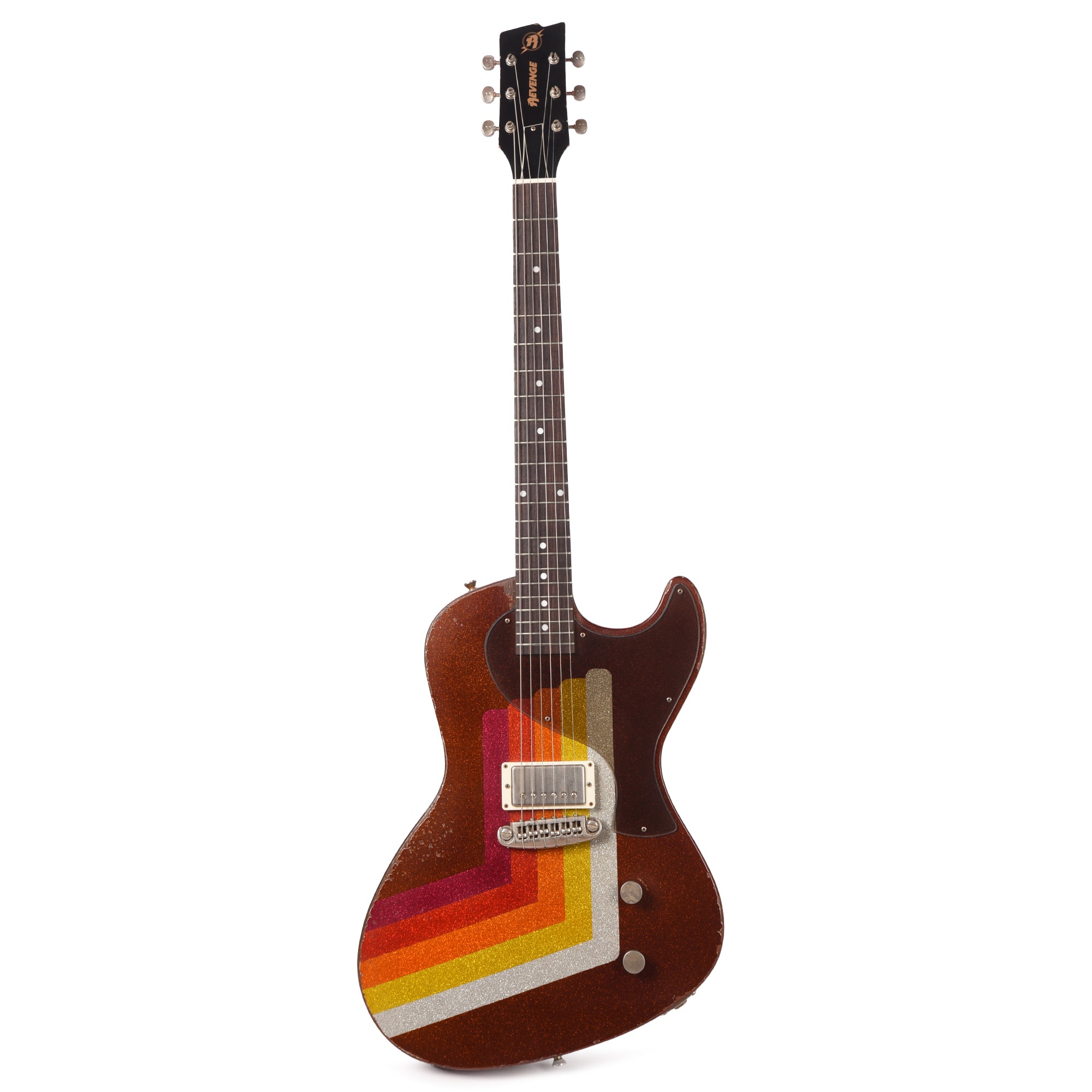 Rock n Roll Relics Revenge Jr Van Series Root Beer Van Sparkle w/Humbucker Electric Guitars / Solid Body