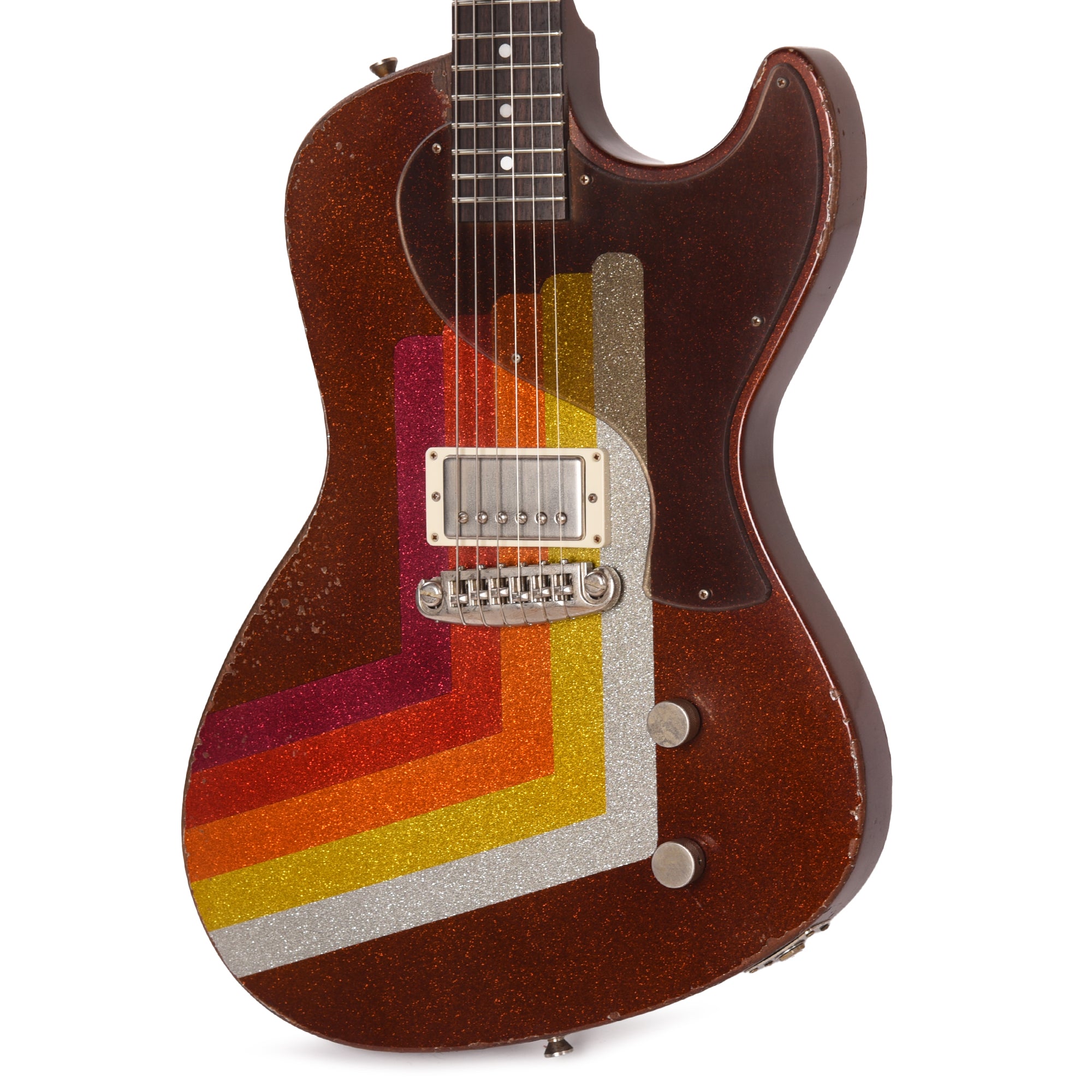 Rock n Roll Relics Revenge Jr Van Series Root Beer Van Sparkle w/Humbucker Electric Guitars / Solid Body