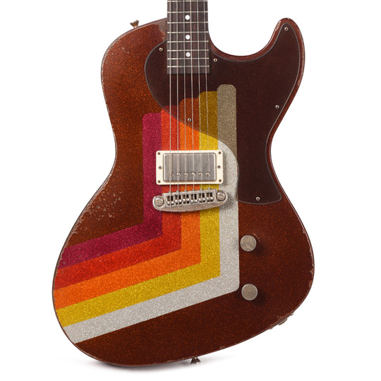 Rock n Roll Relics Revenge Jr Van Series Root Beer Van Sparkle w/Humbucker Electric Guitars / Solid Body