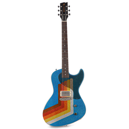 Rock n Roll Relics Revenge Jr Van Series "Winter" Blue Sparkle w/Humbucker Electric Guitars / Solid Body
